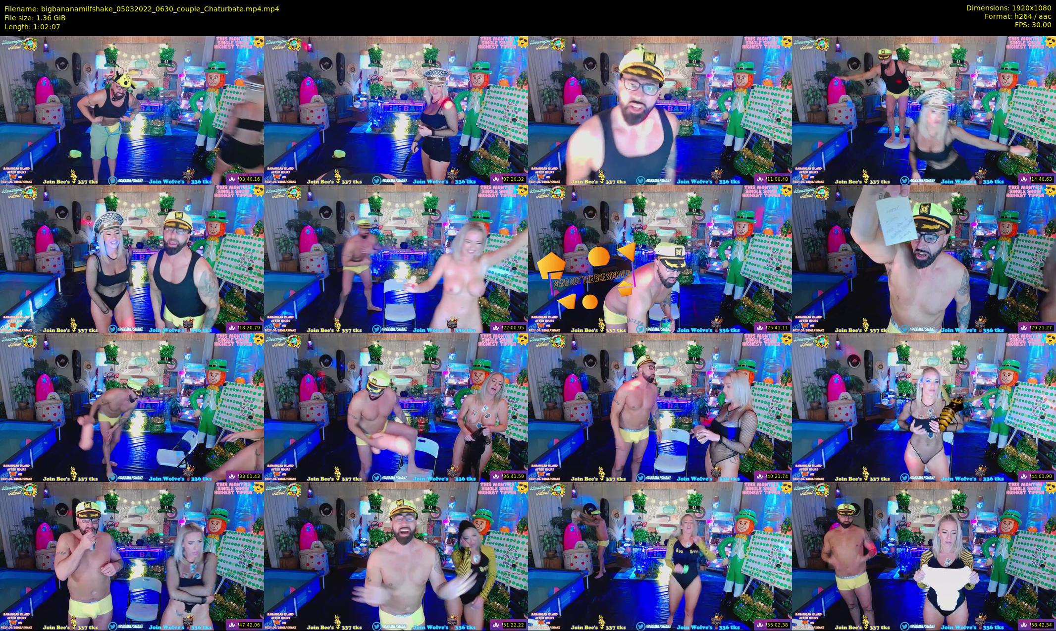 bigbananamilfshake — 63 minute Chaturbate couple cam show recording, 1080p, Mar 5, 2022