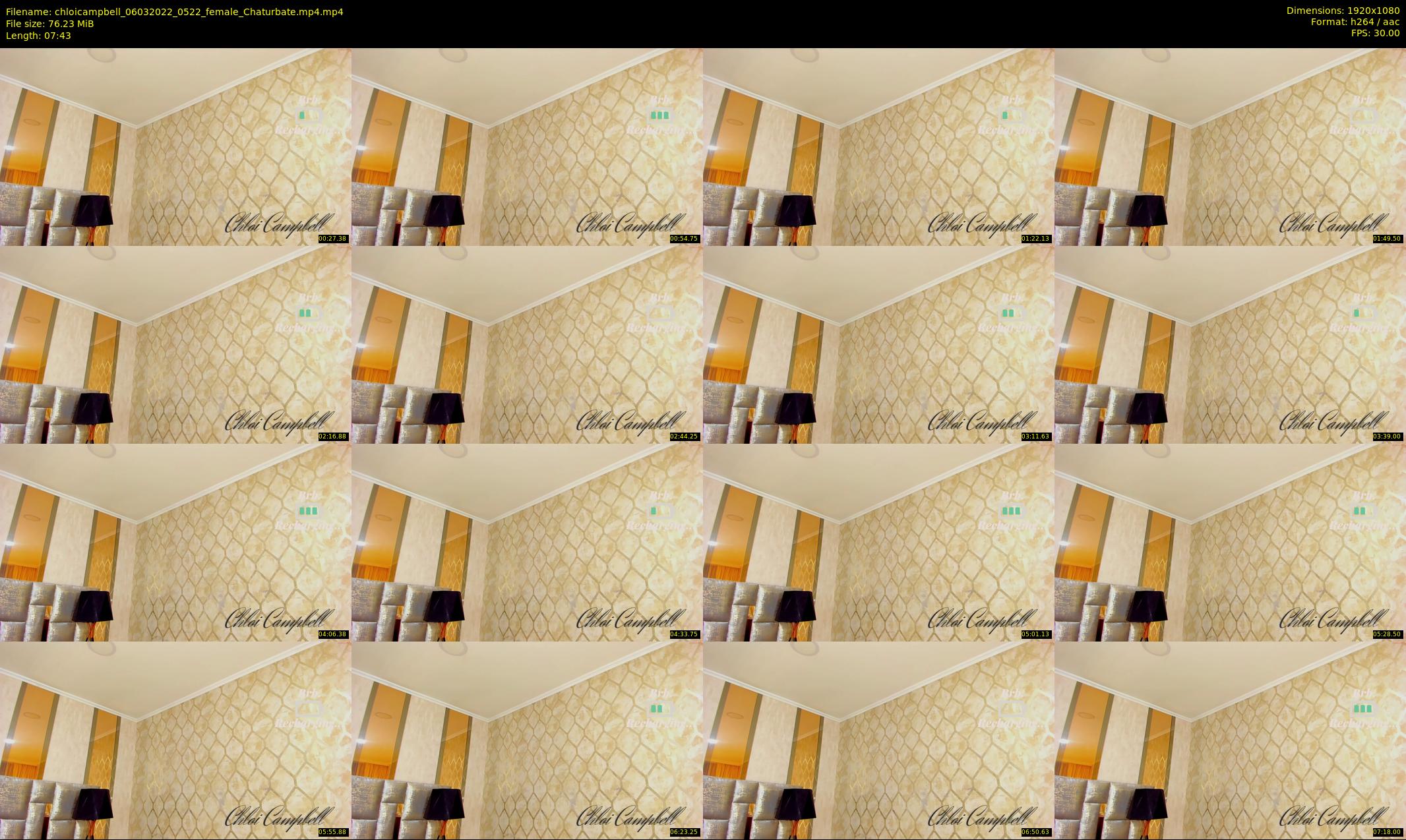 chloicampbell — 8 minute Chaturbate female cam show recording, 1080p, Mar 6, 2022