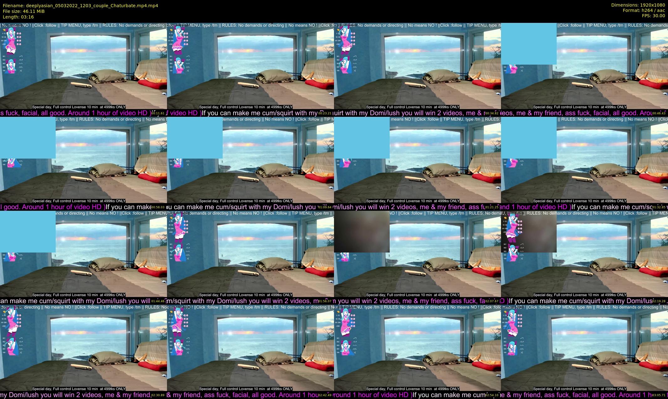 deeplyasian — 4 minute Chaturbate couple cam show recording, 1080p, Mar 5, 2022