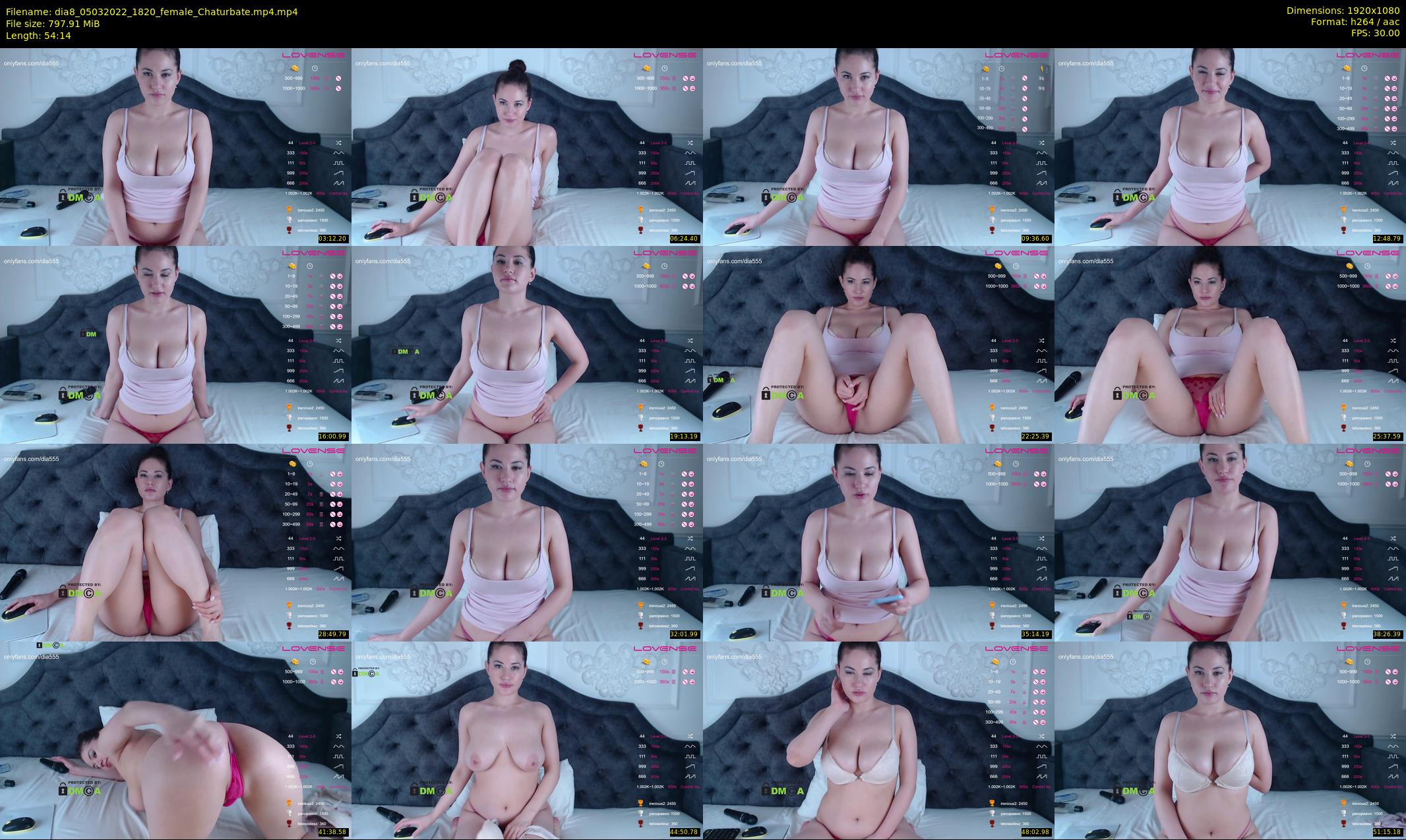 dia8 — 55 minute Chaturbate female cam show recording, 1080p, Mar 5, 2022