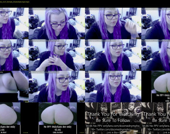 doomednympho — 34 minute Chaturbate female cam show recording, 1080p, Mar 5, 2022