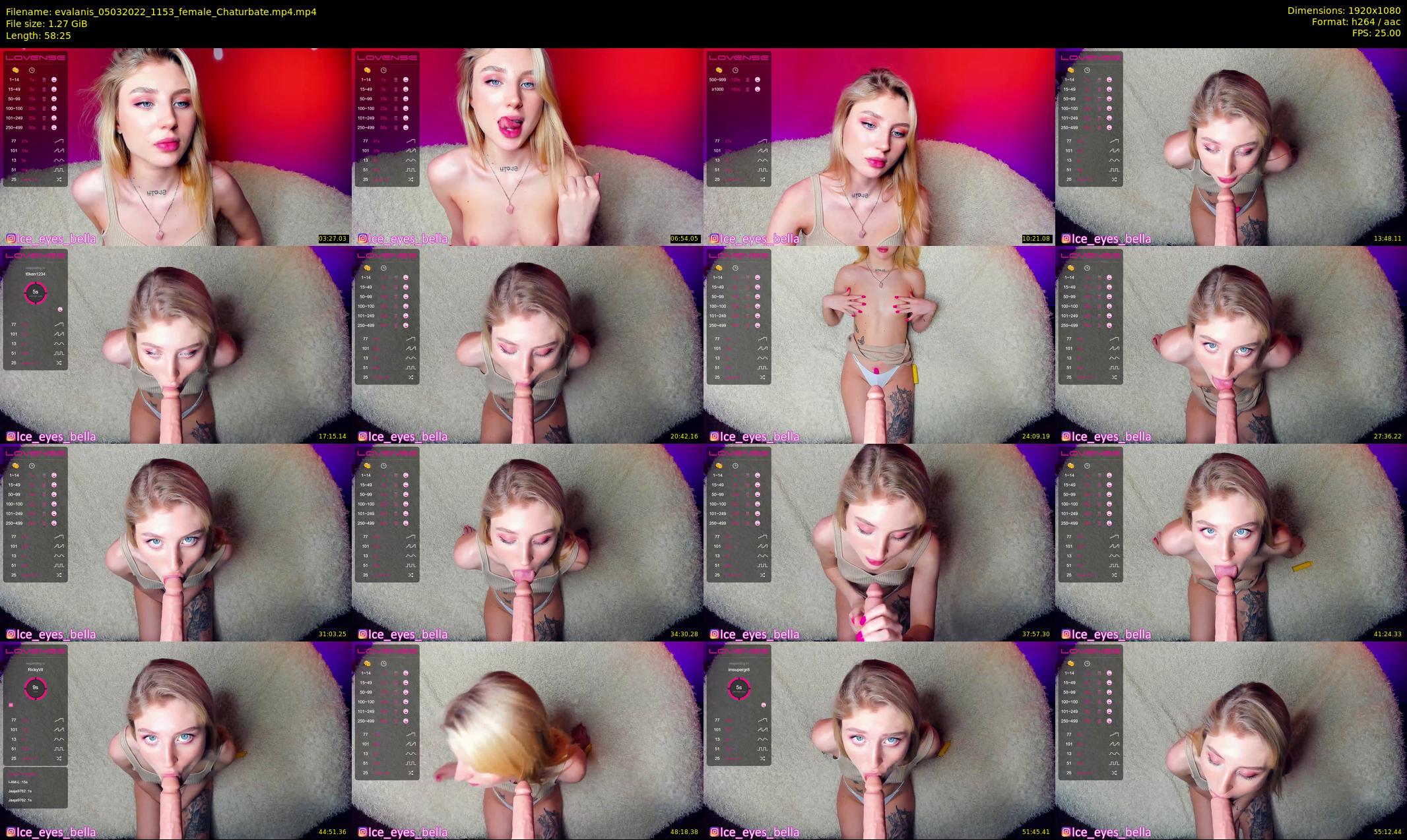 evalanis — 59 minute Chaturbate couple cam show recording, 1080p, Mar 5, 2022