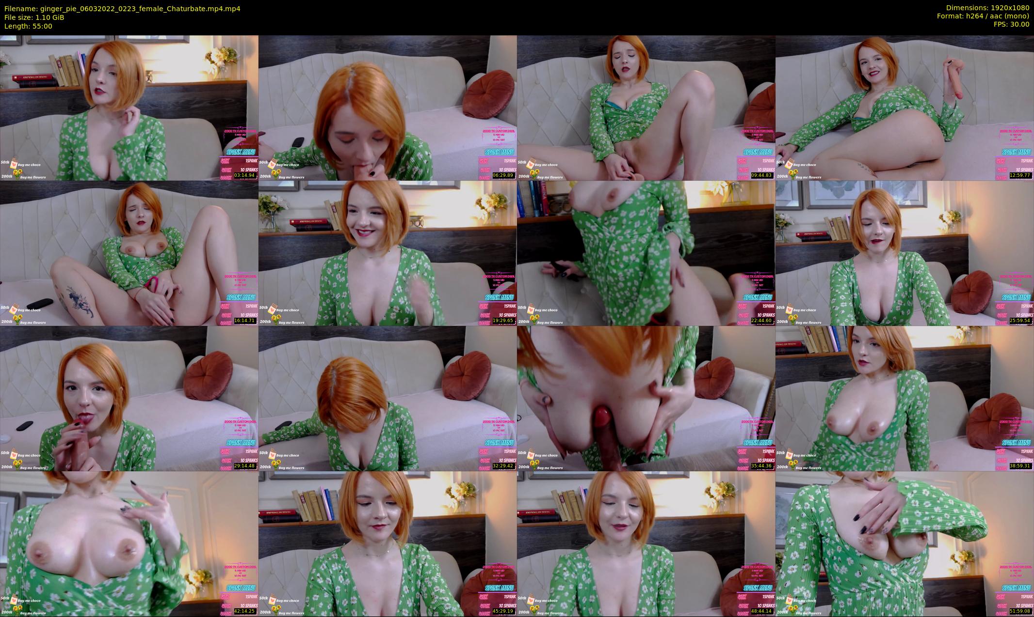 ginger_pie — 55 minute Chaturbate female cam show recording, 1080p, Mar 6, 2022