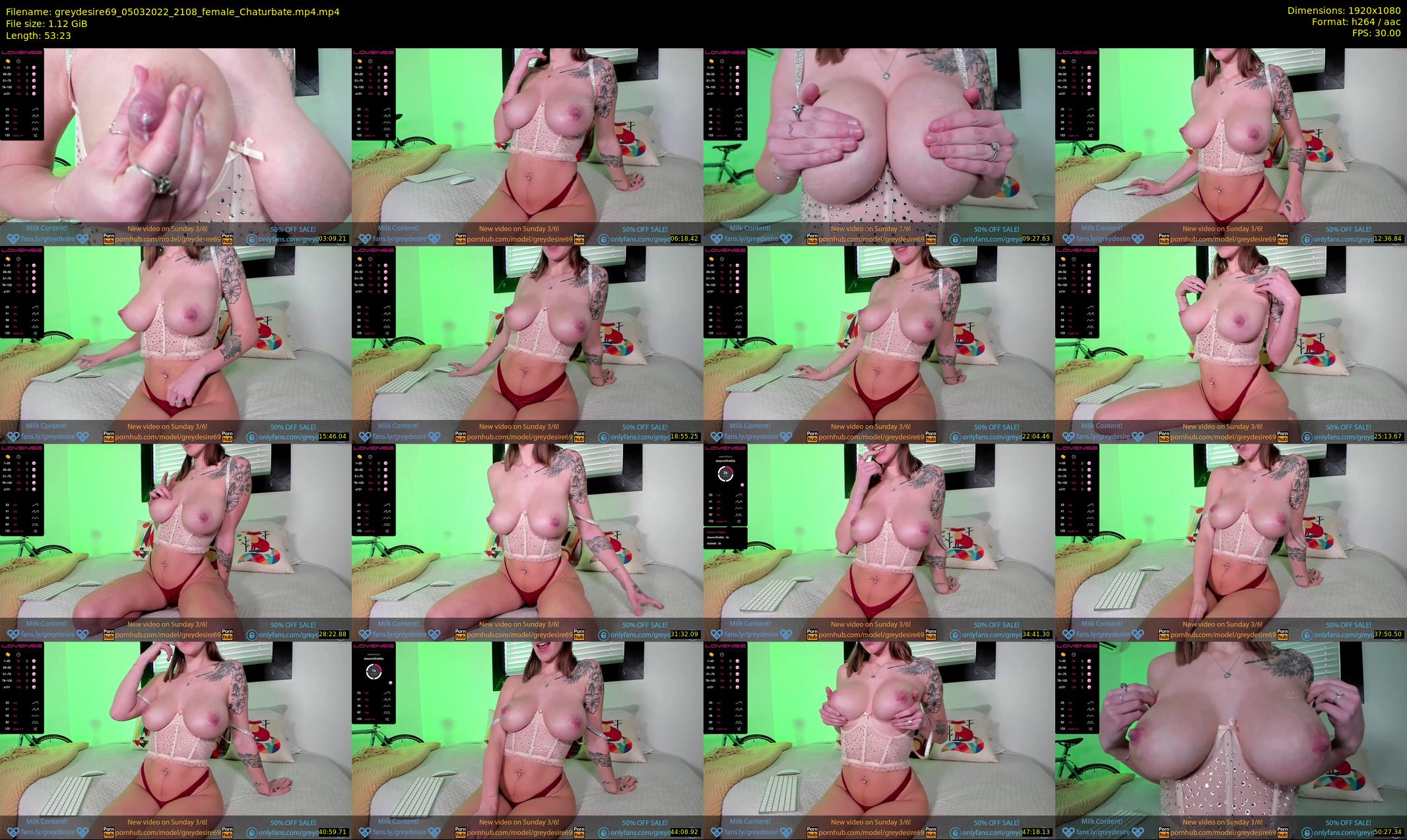 greydesire69 — 54 minute Chaturbate female cam show recording, 1080p, Mar 5, 2022