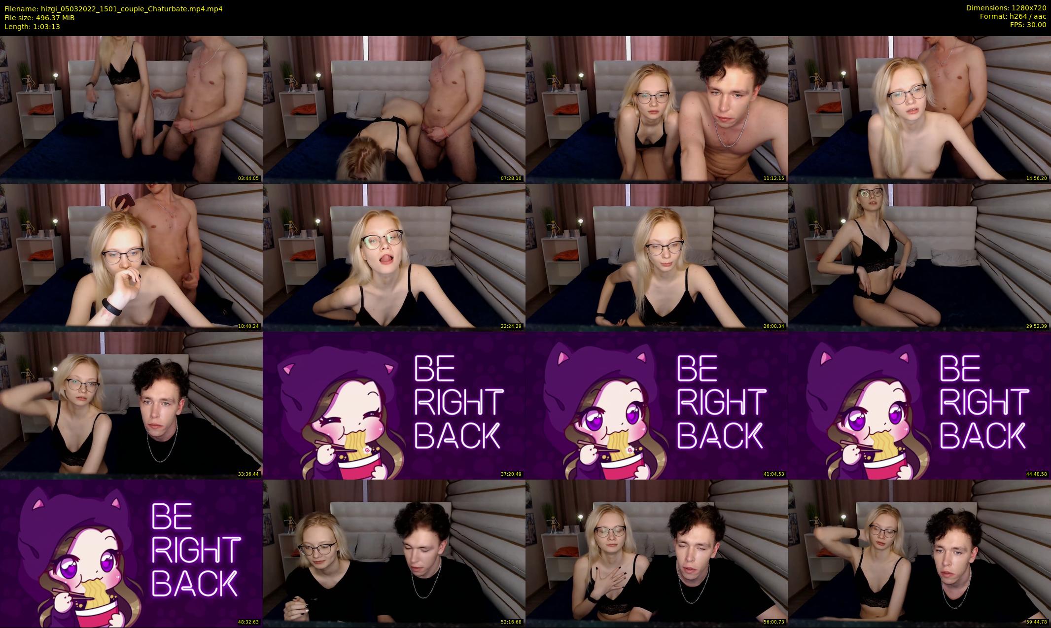 hizgi — 64 minute Chaturbate couple cam show recording, 720p, Mar 5, 2022