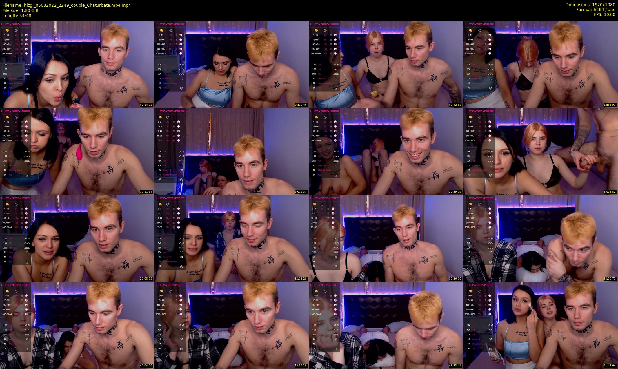 hizgi — 55 minute Chaturbate couple cam show recording, 1080p, Mar 5, 2022