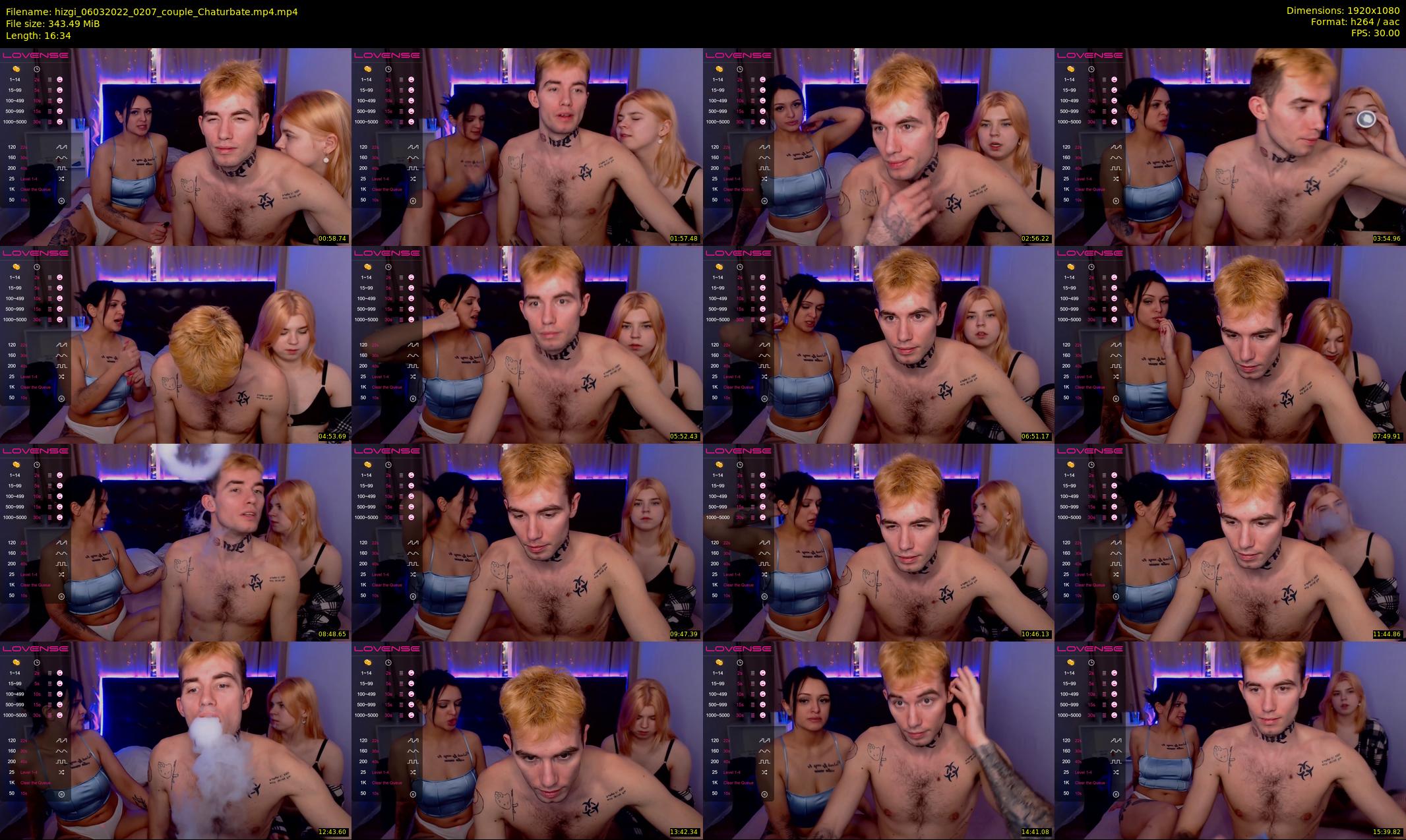 hizgi — 17 minute Chaturbate couple cam show recording, 1080p, Mar 6, 2022