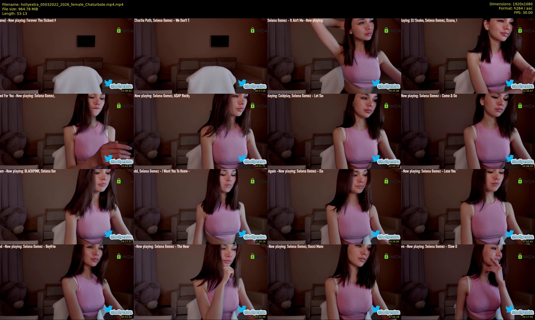 hollyextra — 54 minute Chaturbate female cam show recording, 1080p, Mar 5, 2022