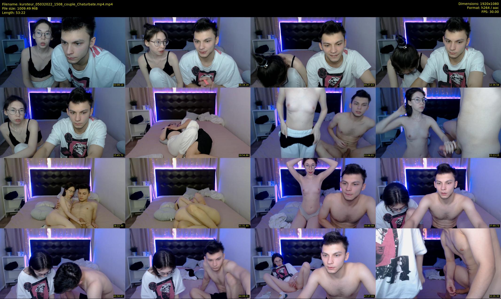 kuroteur — 54 minute Chaturbate couple cam show recording, 1080p, Mar 5, 2022