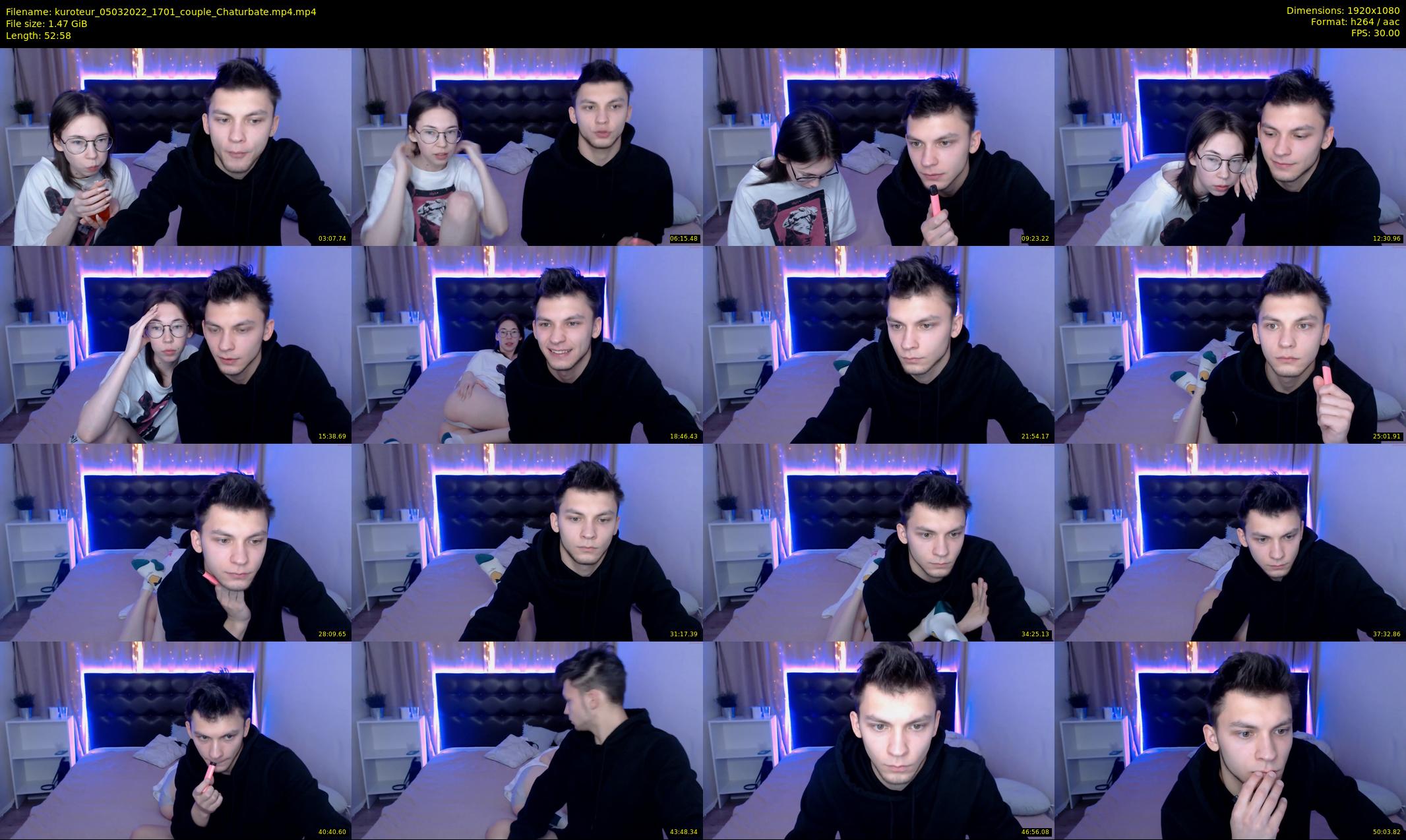 kuroteur — 53 minute Chaturbate couple cam show recording, 1080p, Mar 5, 2022