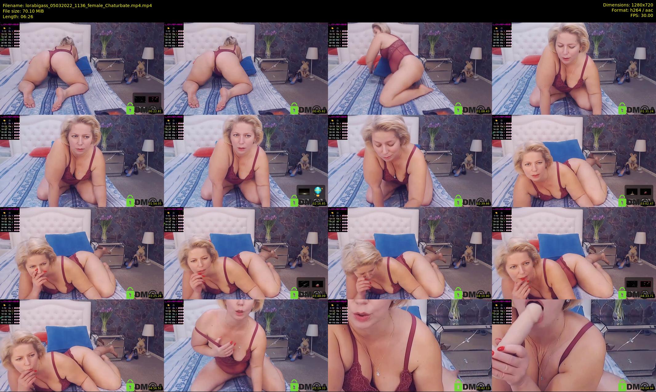 lorabigass — 7 minute Chaturbate female cam show recording, 720p, Mar 5, 2022