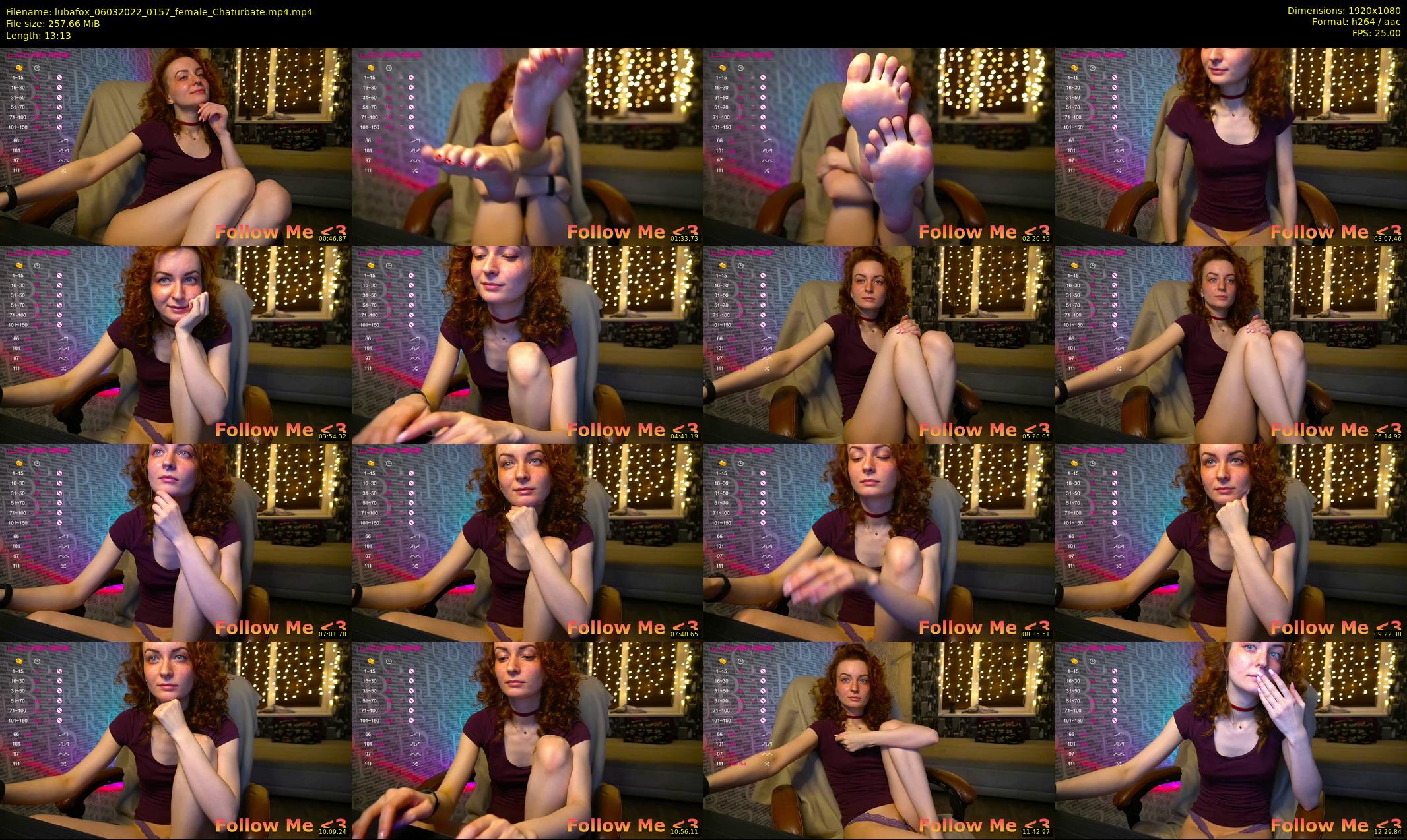 lubafox — 14 minute Chaturbate female cam show recording, 1080p, Mar 6, 2022