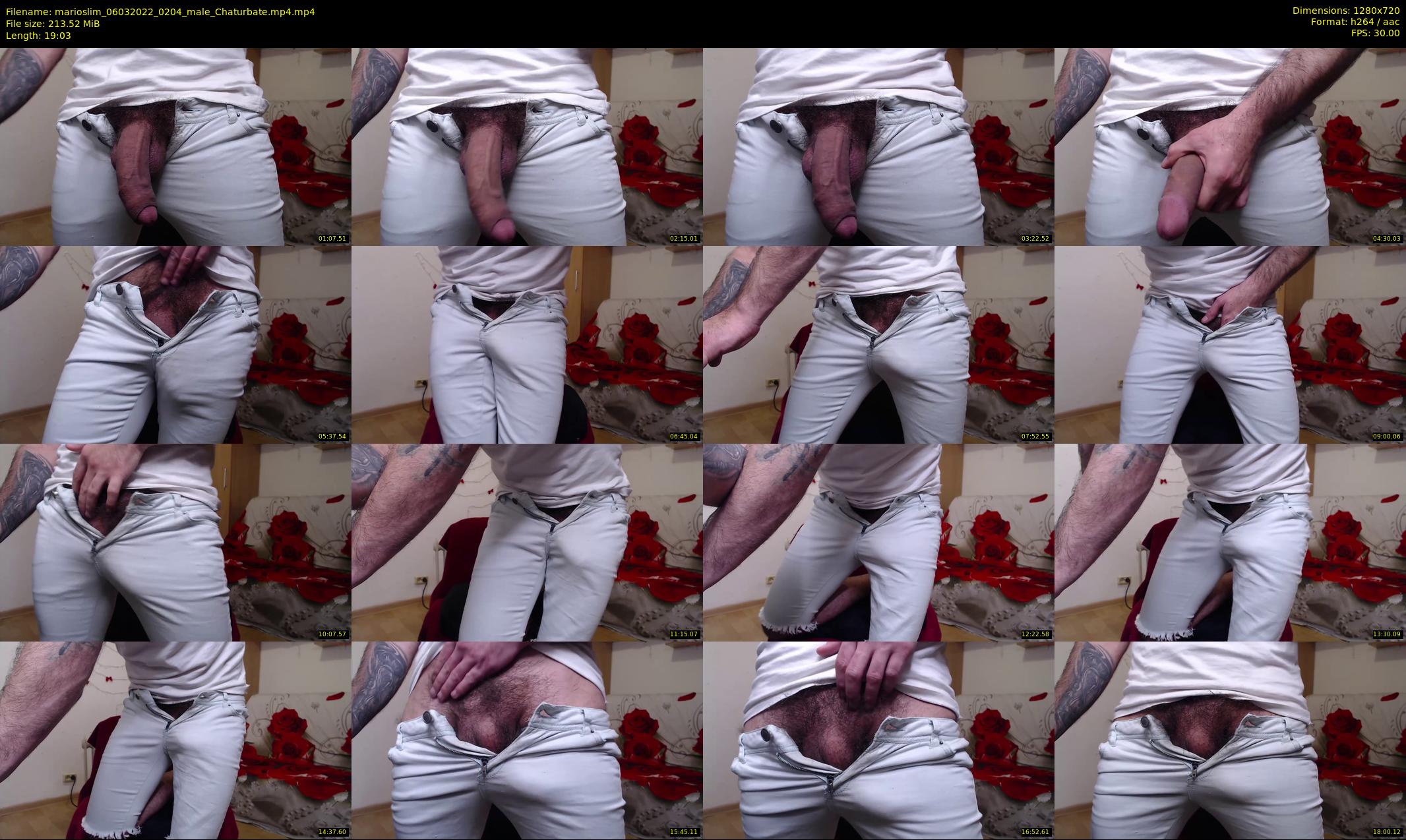 marioslim — 20 minute Chaturbate male cam show recording, 720p, Mar 6, 2022
