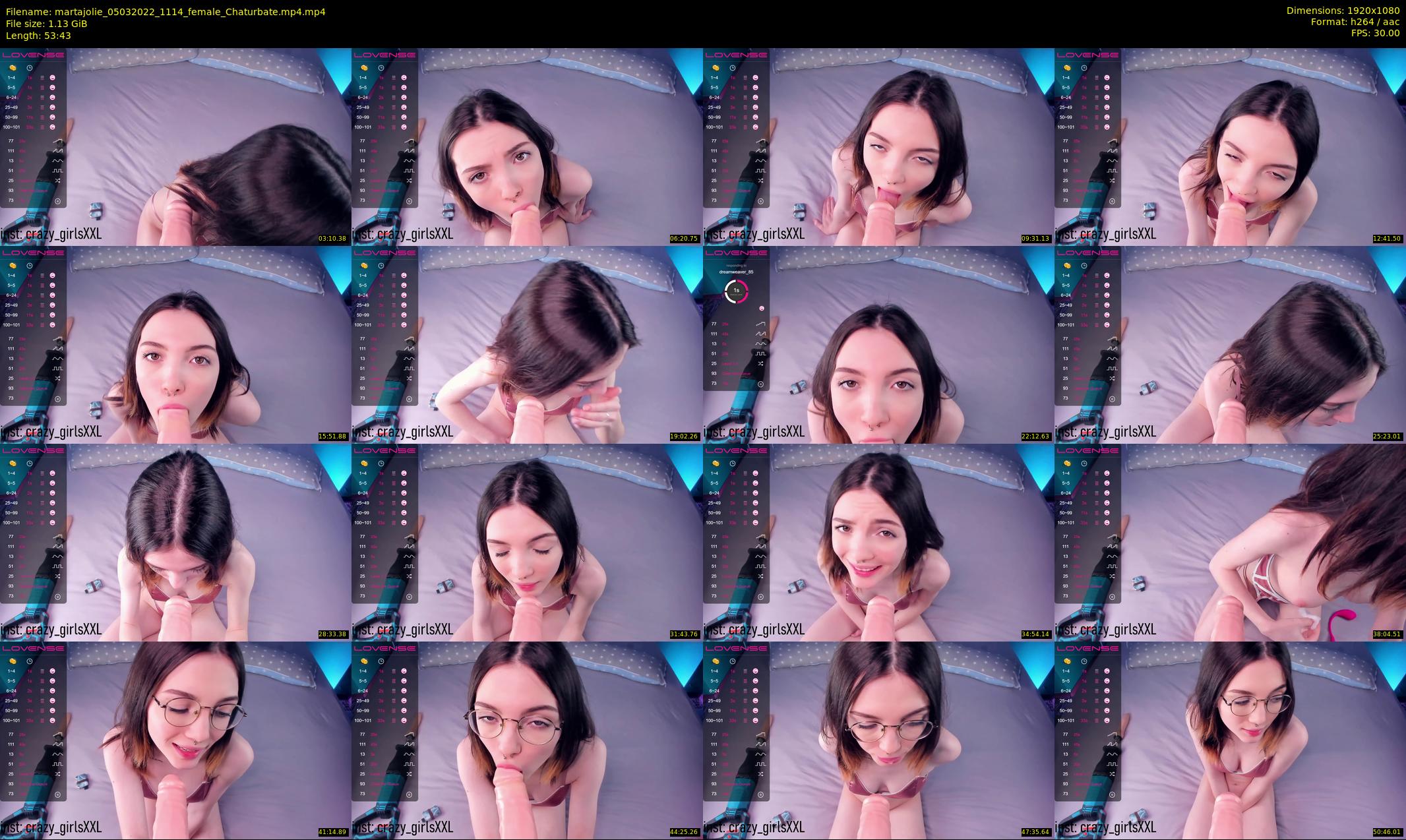 martajolie — 54 minute Chaturbate female cam show recording, 1080p, Mar 5, 2022