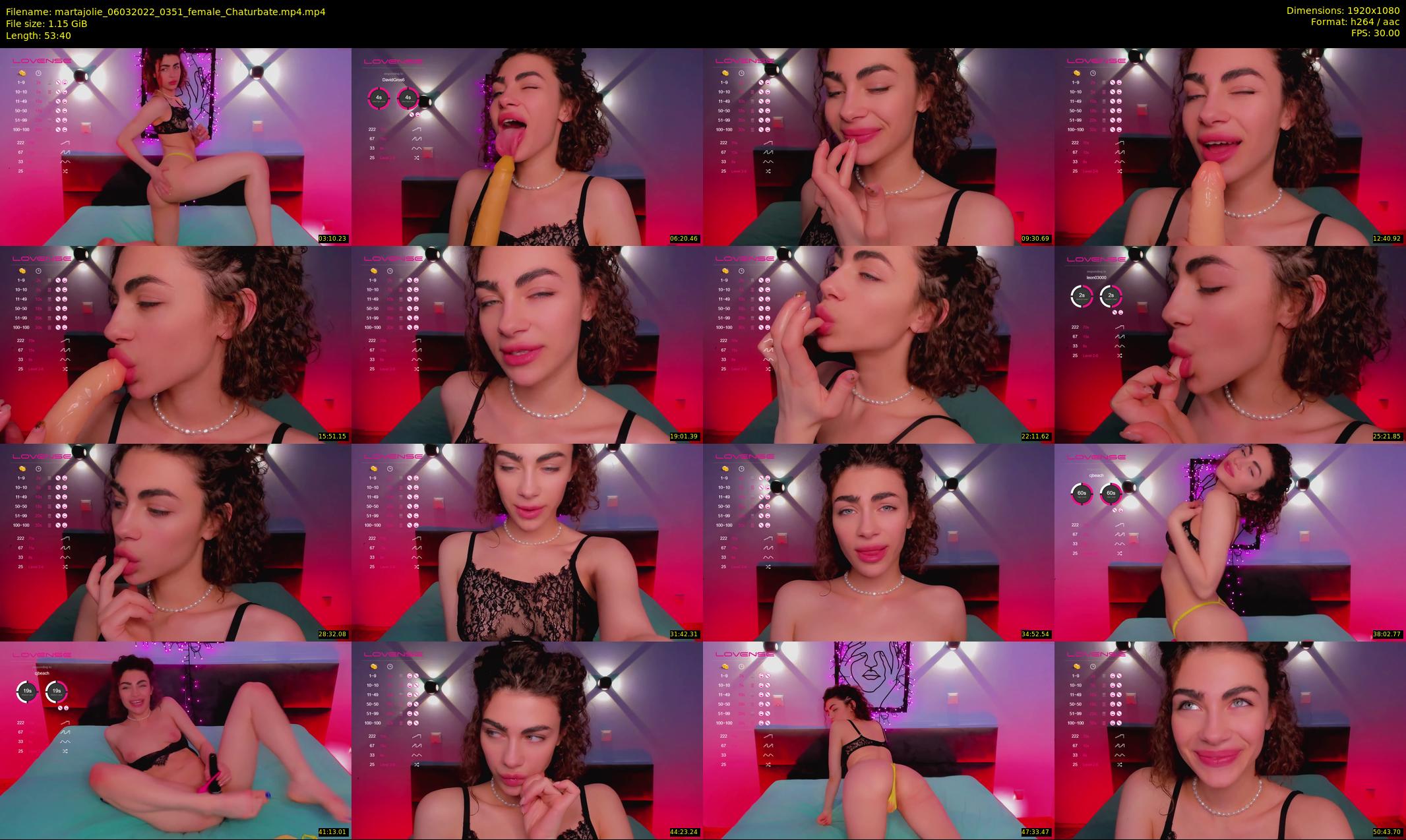 martajolie — 54 minute Chaturbate female cam show recording, 1080p, Mar 6, 2022