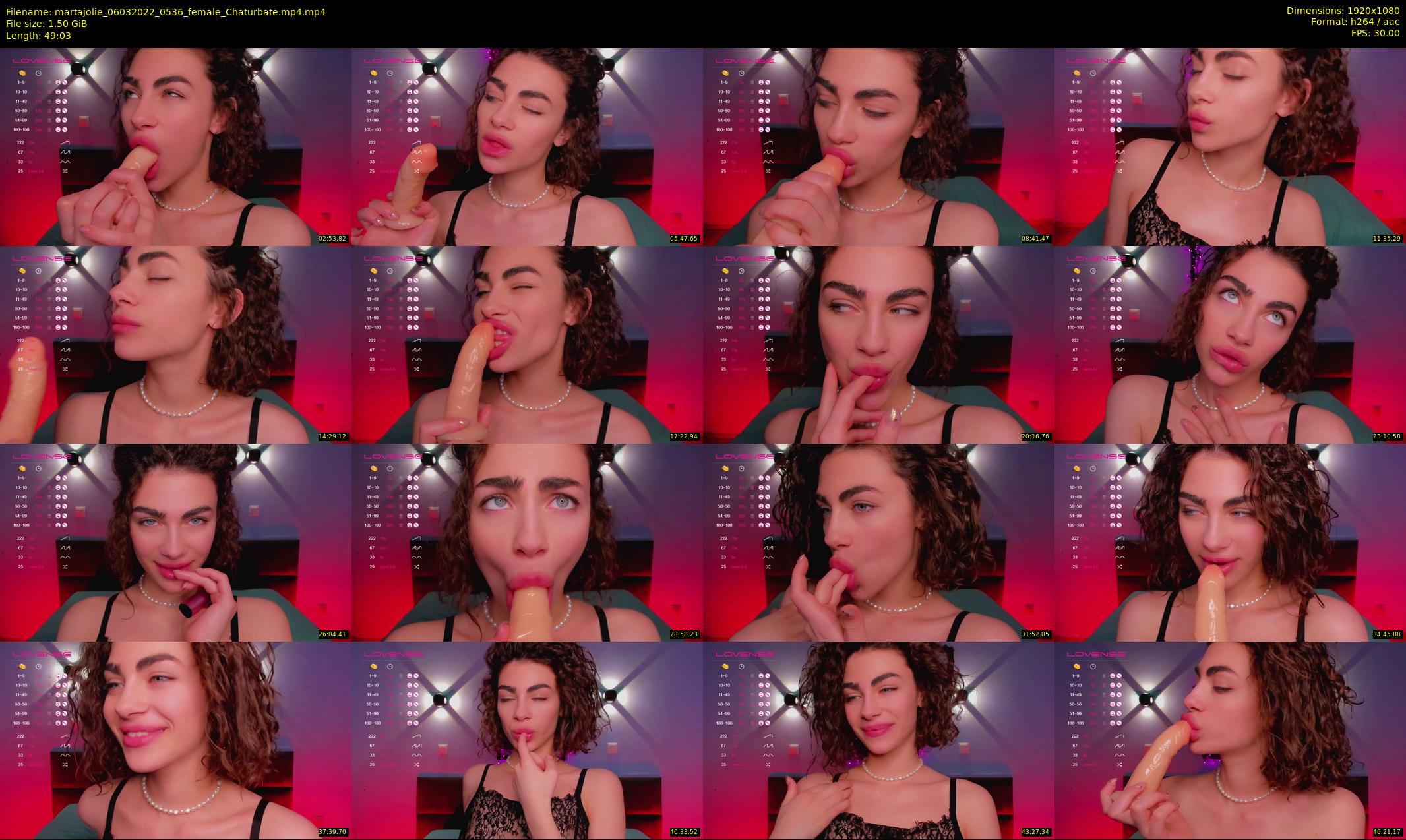 martajolie — 50 minute Chaturbate female cam show recording, 1080p, Mar 6, 2022