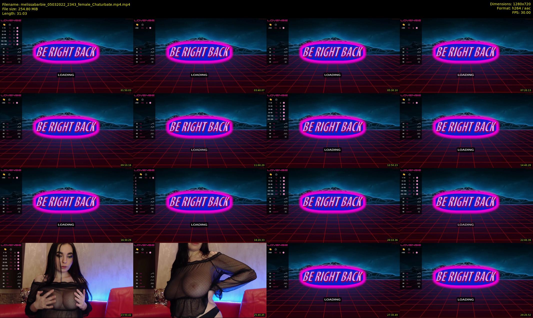 melissabarbie — 32 minute Chaturbate couple cam show recording, 720p, Mar 5, 2022