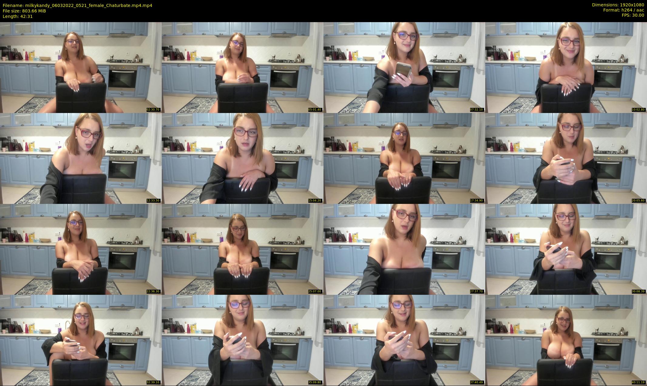 milkykandy — 43 minute Chaturbate female cam show recording, 1080p, Mar 6, 2022