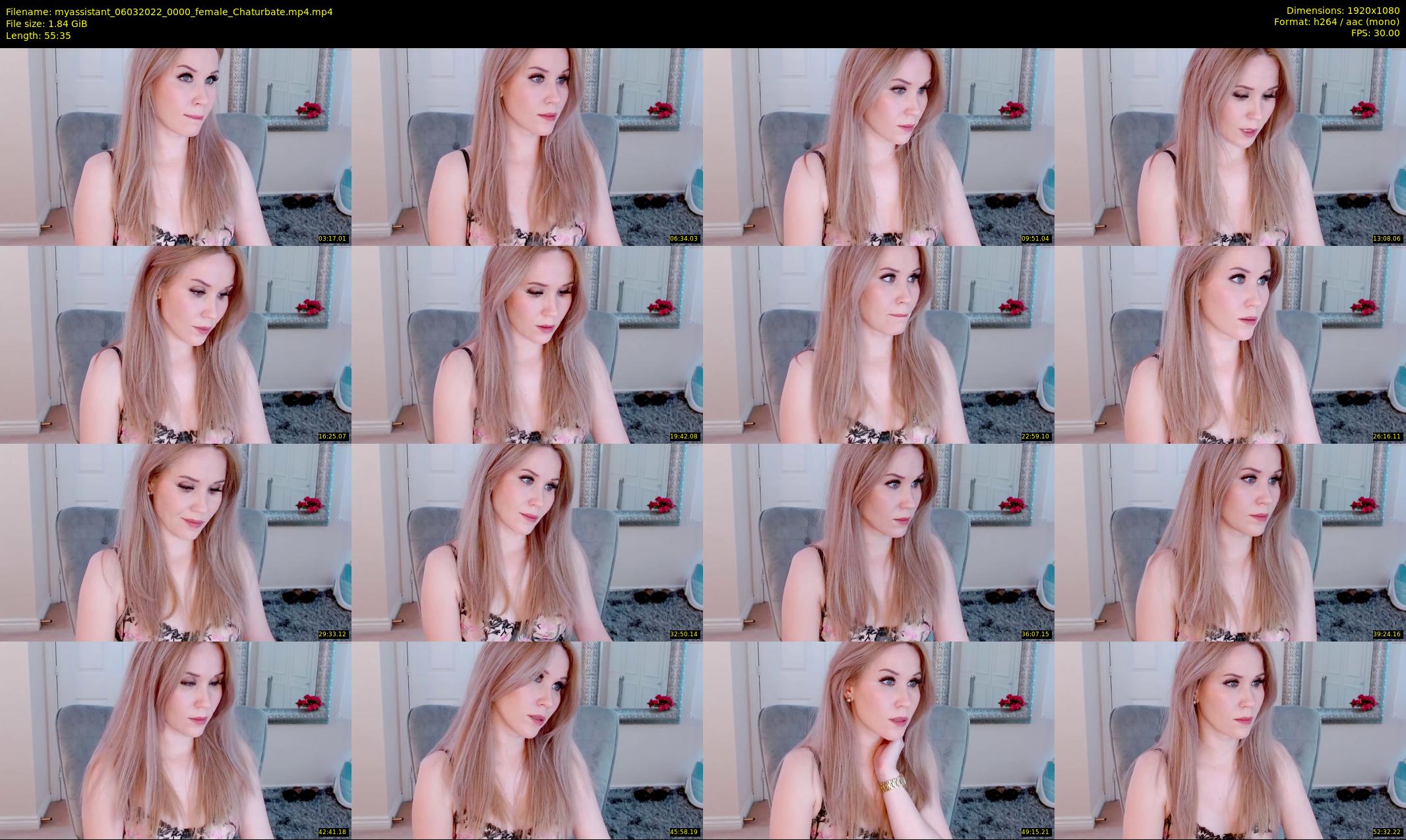 myassistant — 56 minute Chaturbate female cam show recording, 1080p, Mar 6, 2022