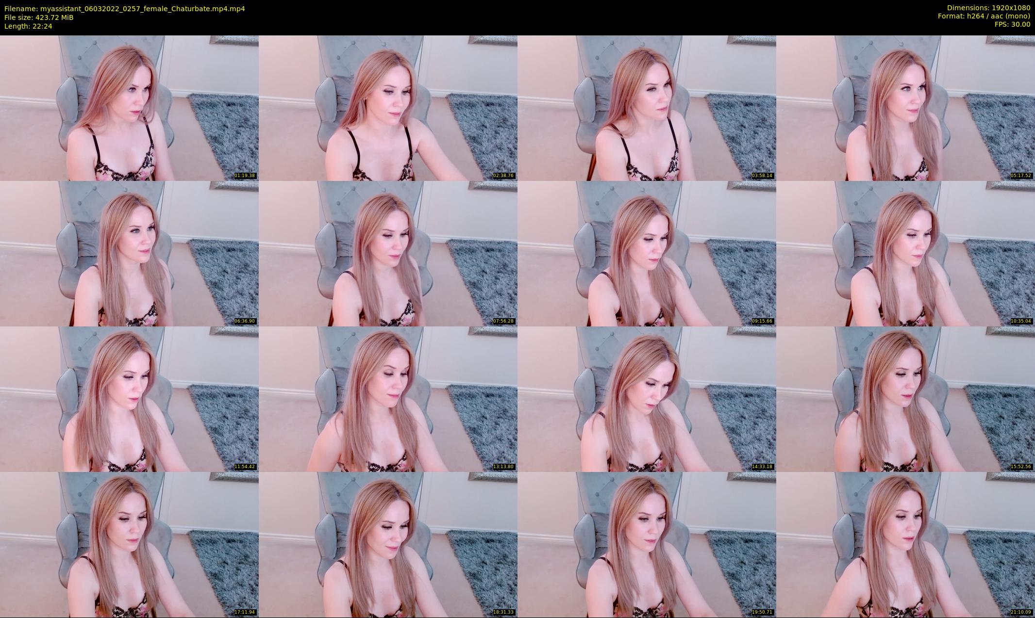 myassistant — 23 minute Chaturbate female cam show recording, 1080p, Mar 6, 2022