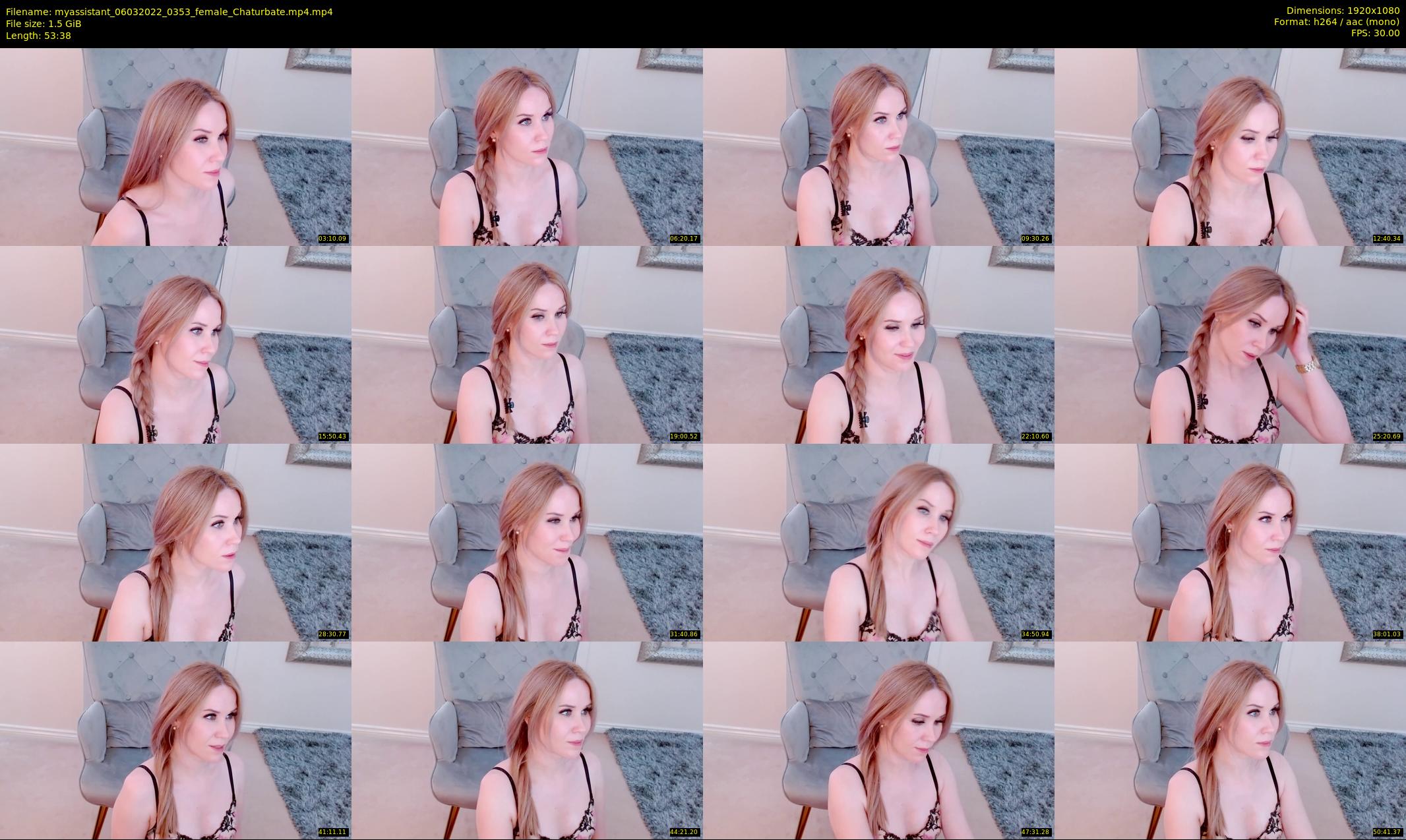 myassistant — 54 minute Chaturbate female cam show recording, 1080p, Mar 6, 2022