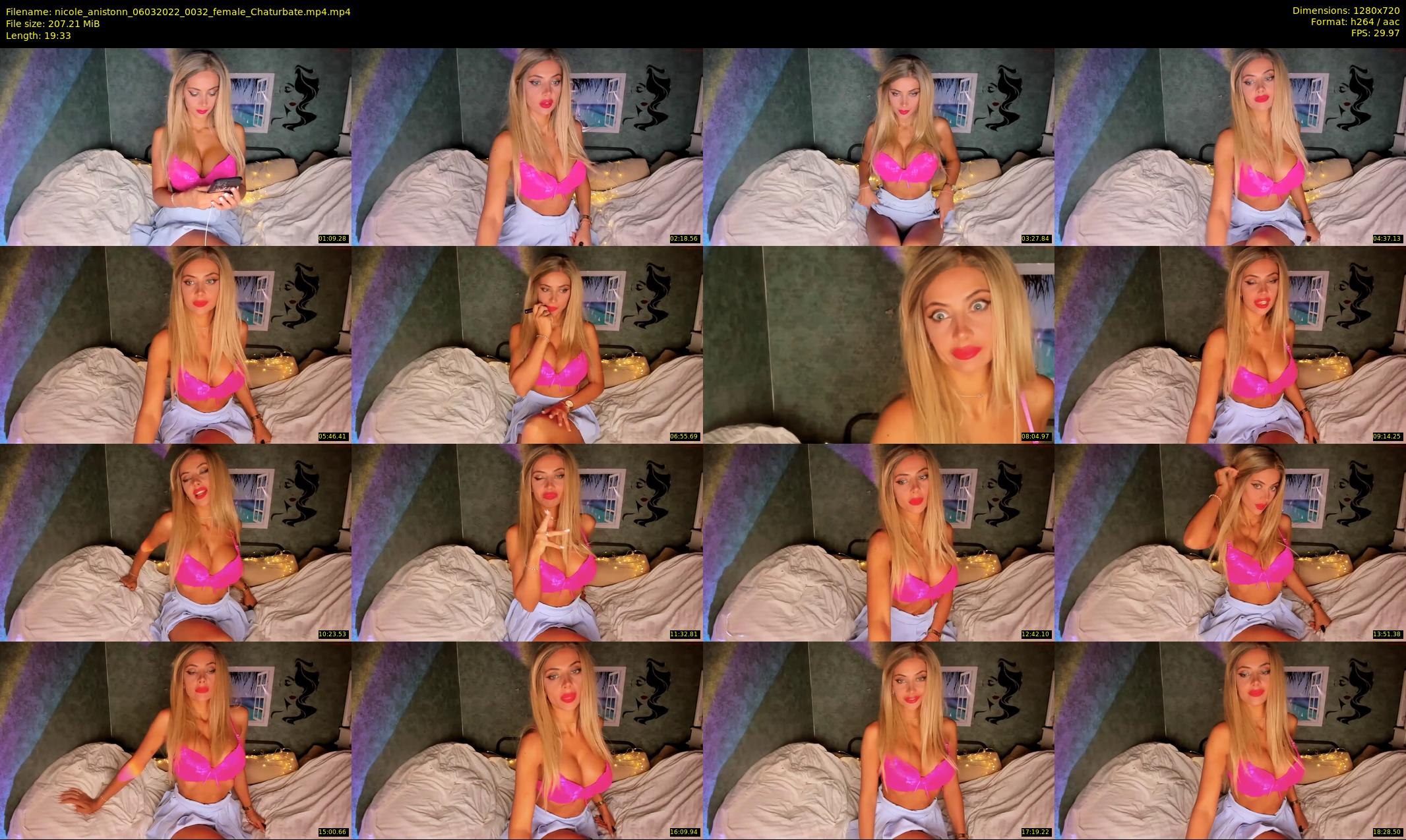 nicole_anistonn — 20 minute Chaturbate female cam show recording, 720p, Mar 6, 2022
