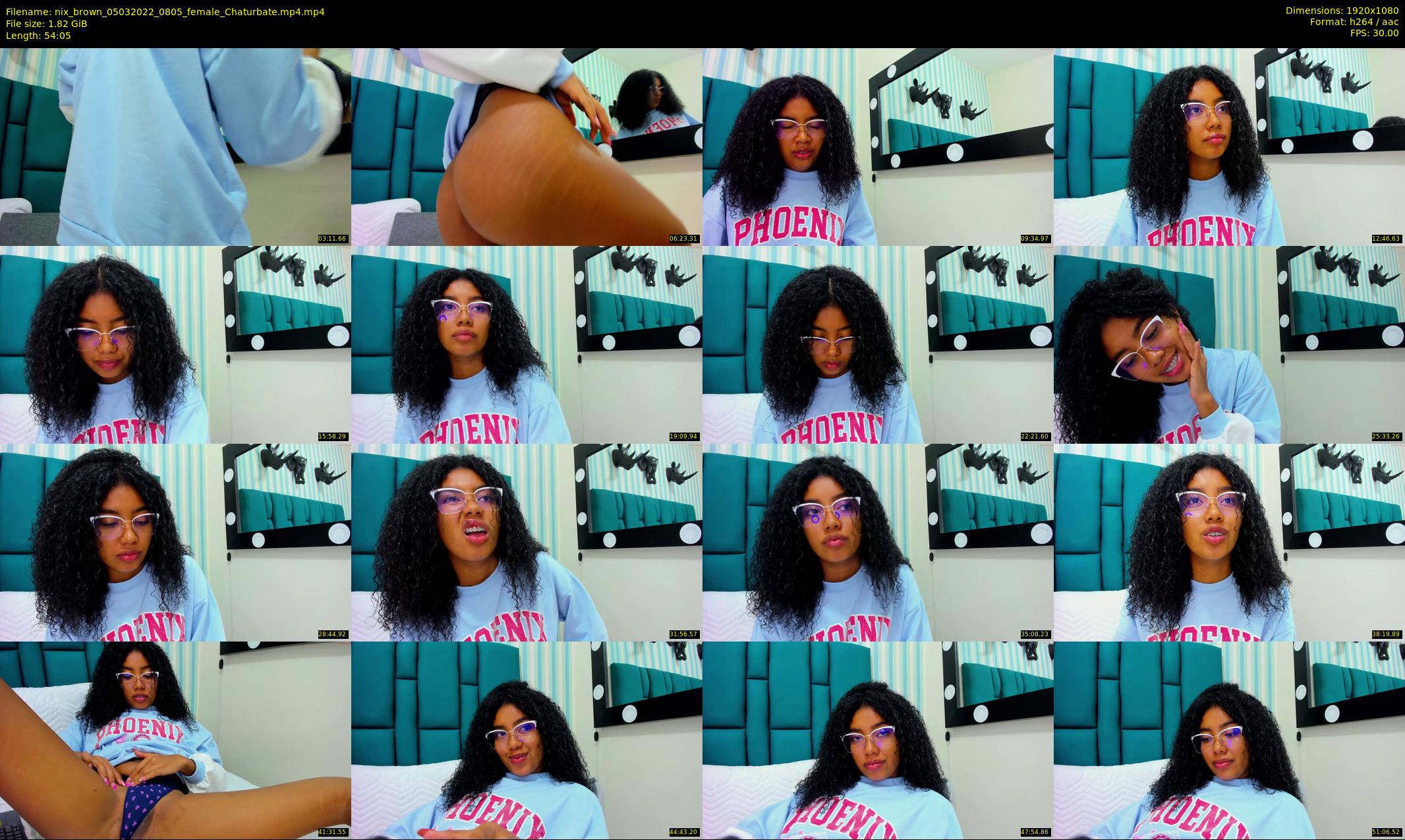 nix_brown — 55 minute Chaturbate female cam show recording, 1080p, Mar 5, 2022