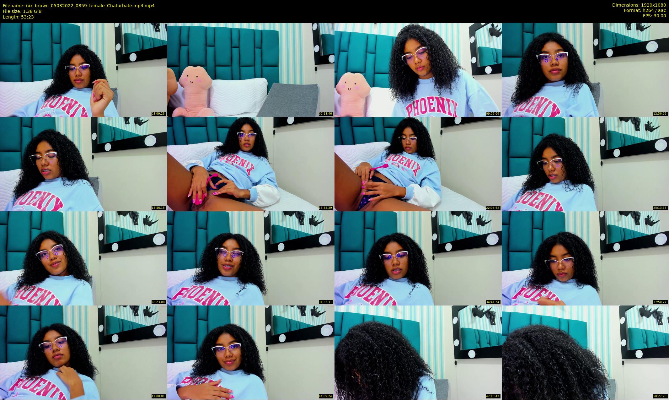 nix_brown — 54 minute Chaturbate female cam show recording, 1080p, Mar 5, 2022