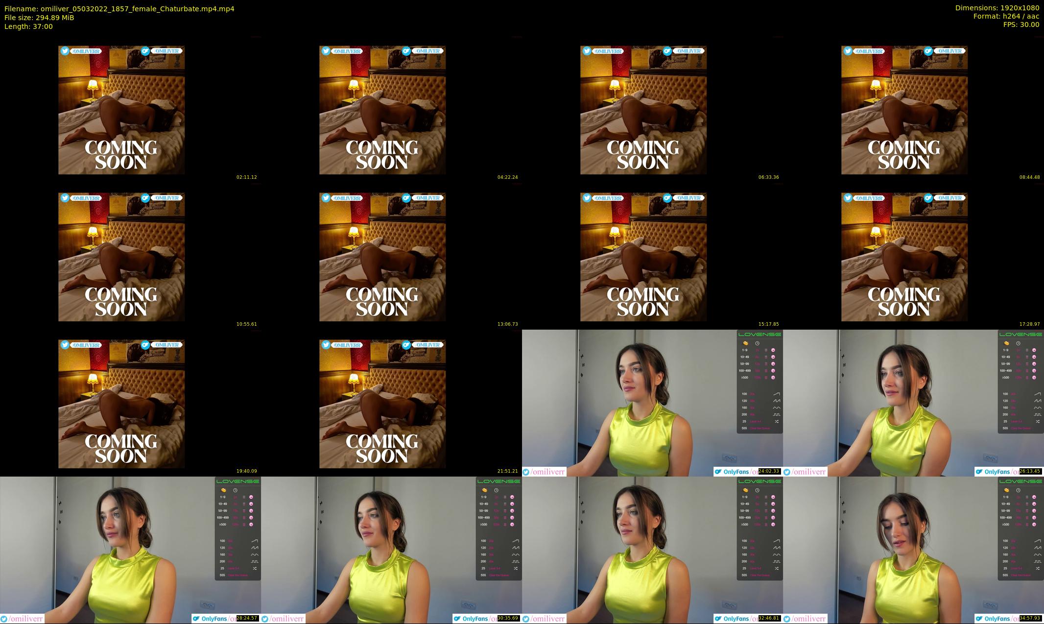 omiliver — 37 minute Chaturbate female cam show recording, 1080p, Mar 5, 2022