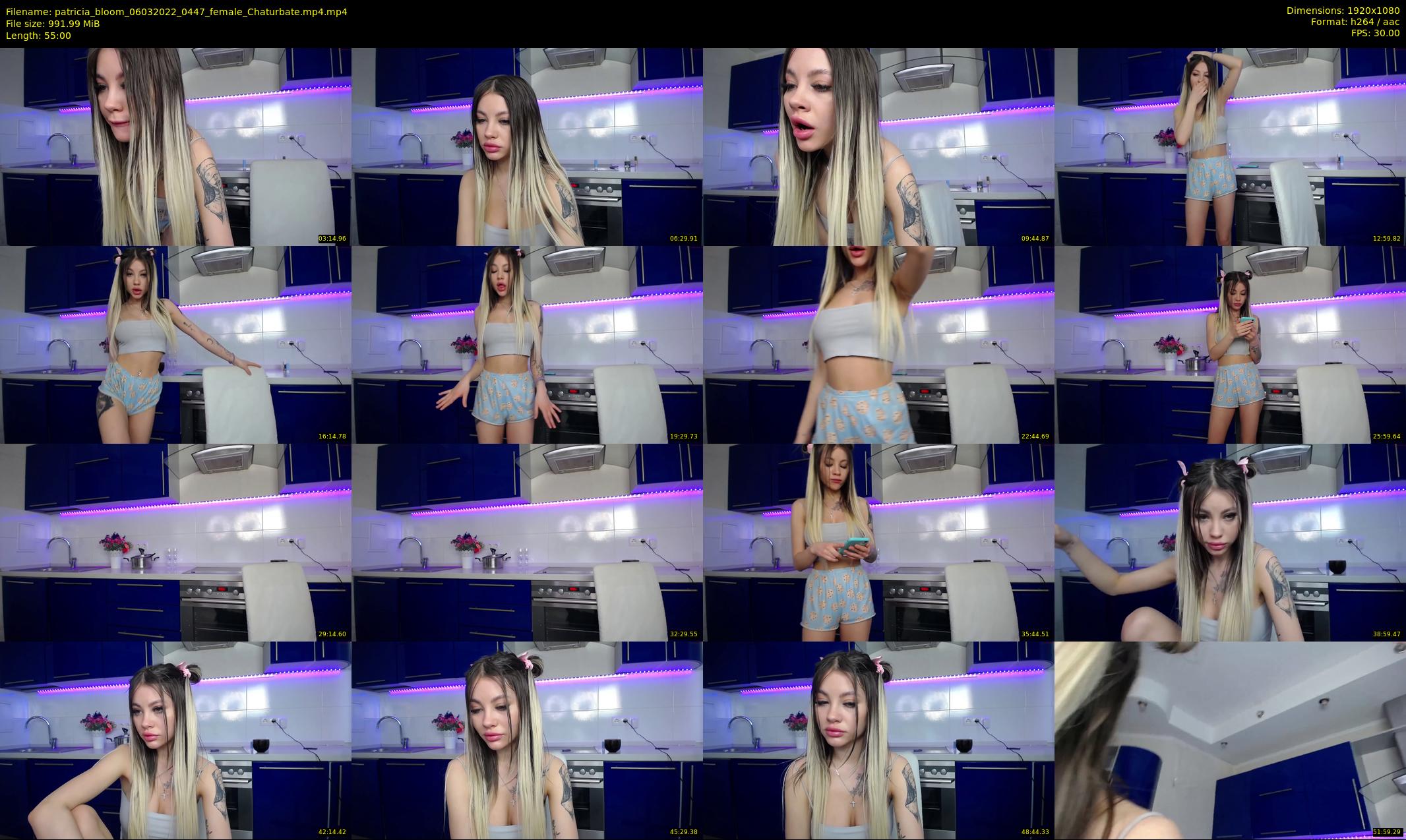 patricia_bloom — 55 minute Chaturbate female cam show recording, 1080p, Mar 6, 2022