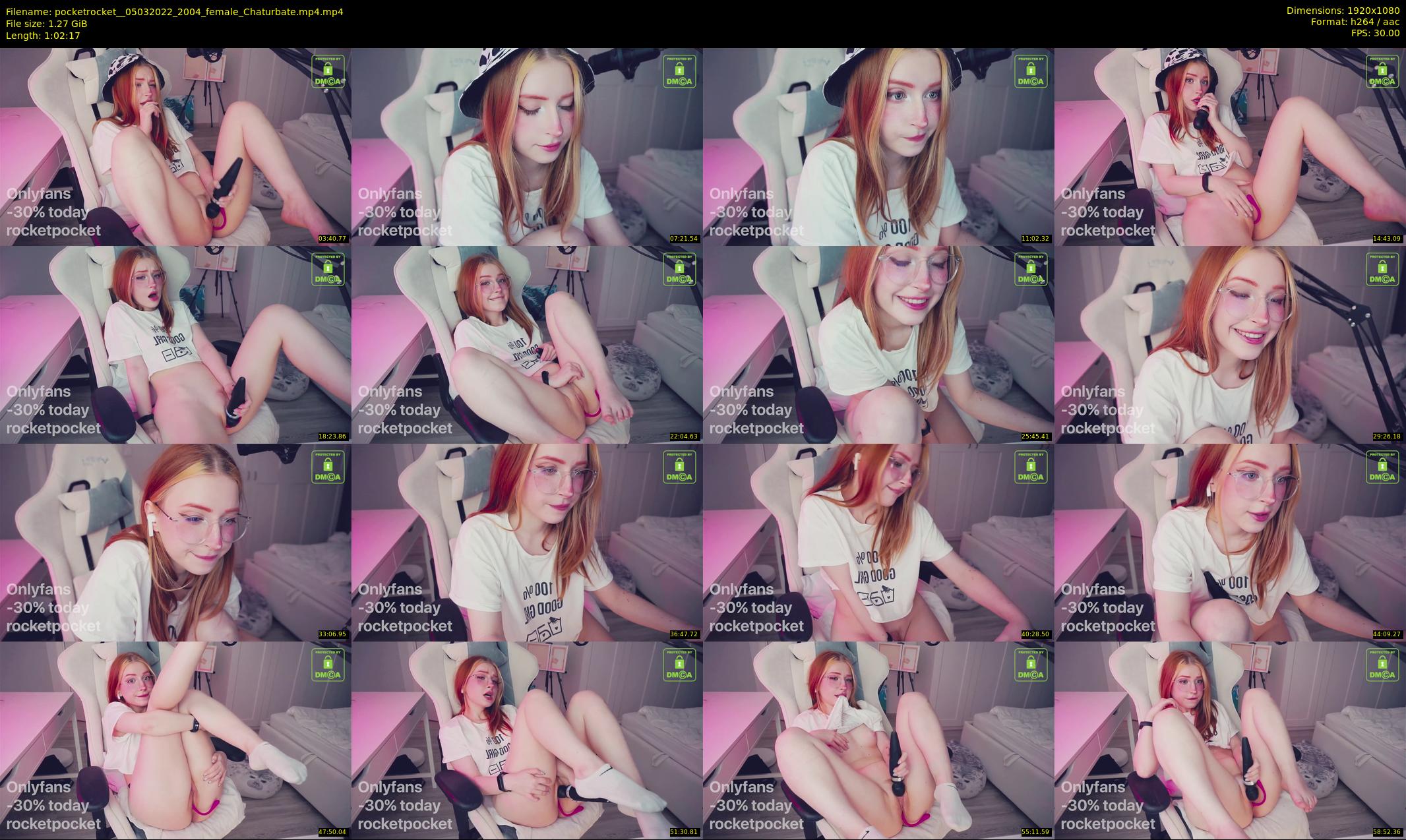 pocketrocket_ — 63 minute Chaturbate female cam show recording, 1080p, Mar 5, 2022