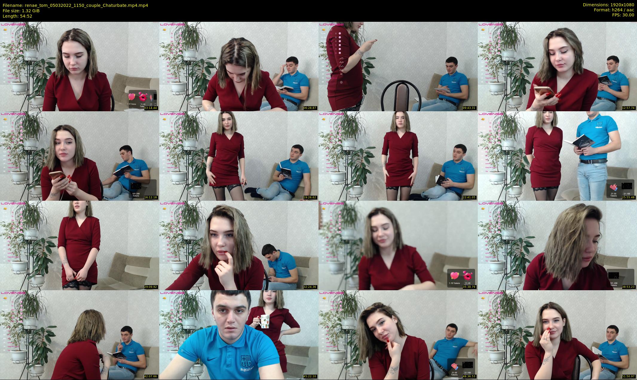 renae_tom — 55 minute Chaturbate couple cam show recording, 1080p, Mar 5, 2022