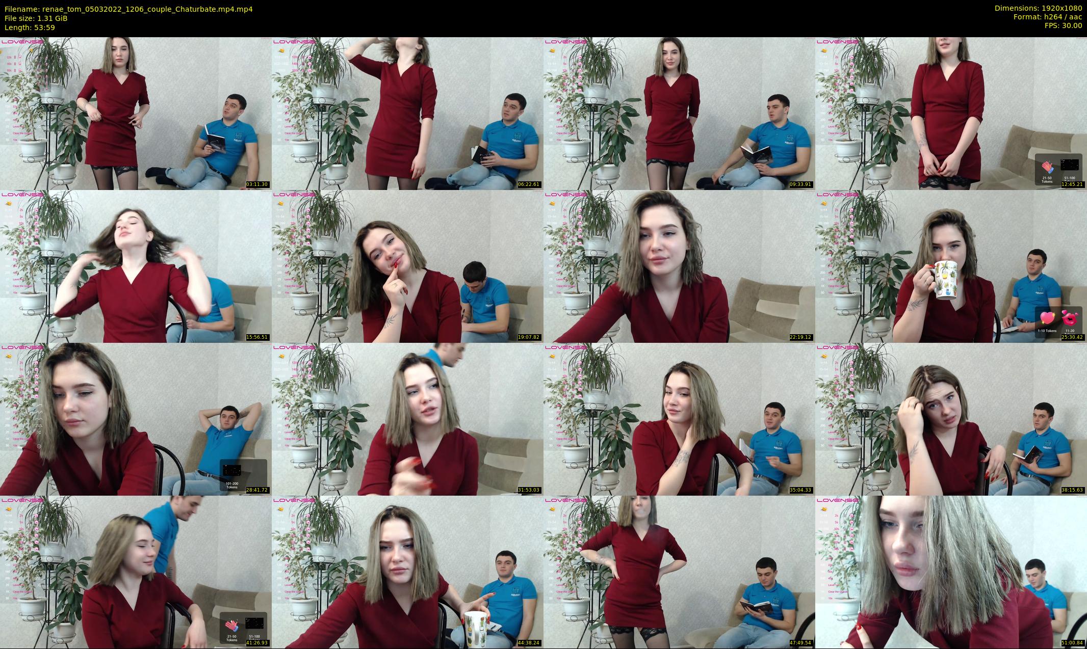 renae_tom — 54 minute Chaturbate couple cam show recording, 1080p, Mar 5, 2022