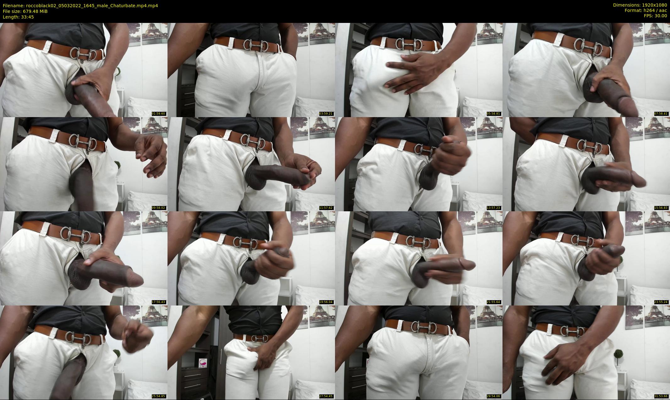 roccoblack02 — 34 minute Chaturbate male cam show recording, 1080p, Mar 5, 2022