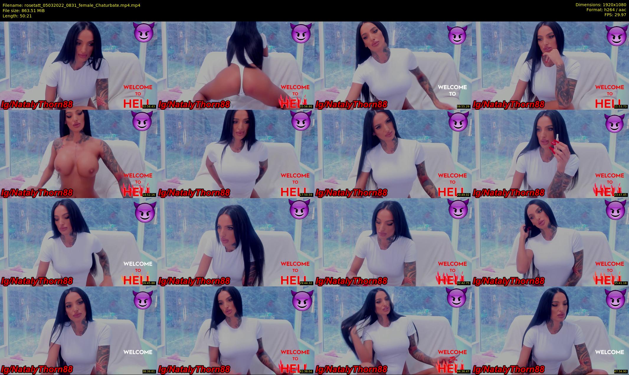 rosetatt — 51 minute Chaturbate female cam show recording, 1080p, Mar 5, 2022