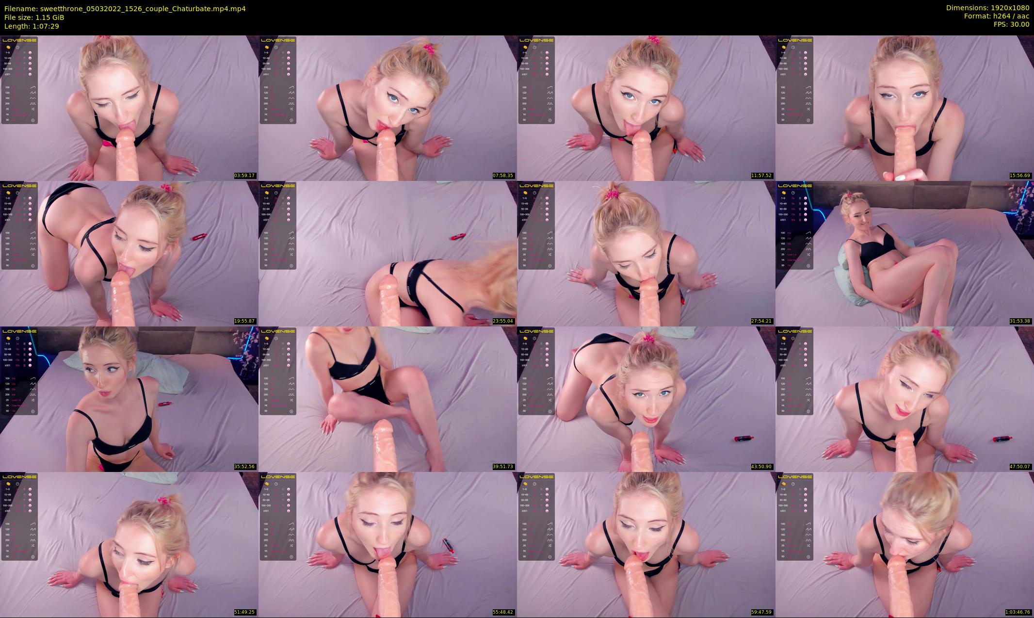 sweetthrone — 68 minute Chaturbate couple cam show recording, 1080p, Mar 5, 2022
