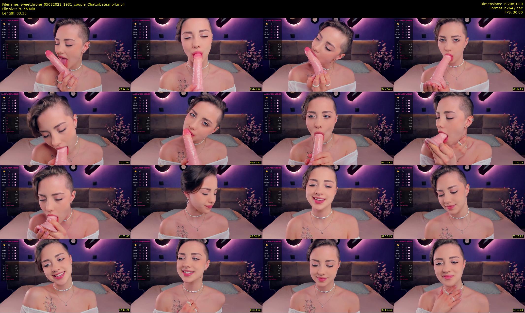 sweetthrone — 4 minute Chaturbate couple cam show recording, 1080p, Mar 5, 2022