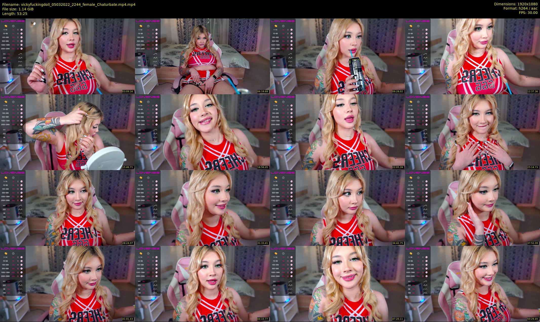 vickyfuckingdoll — 54 minute Chaturbate female cam show recording, 1080p, Mar 5, 2022