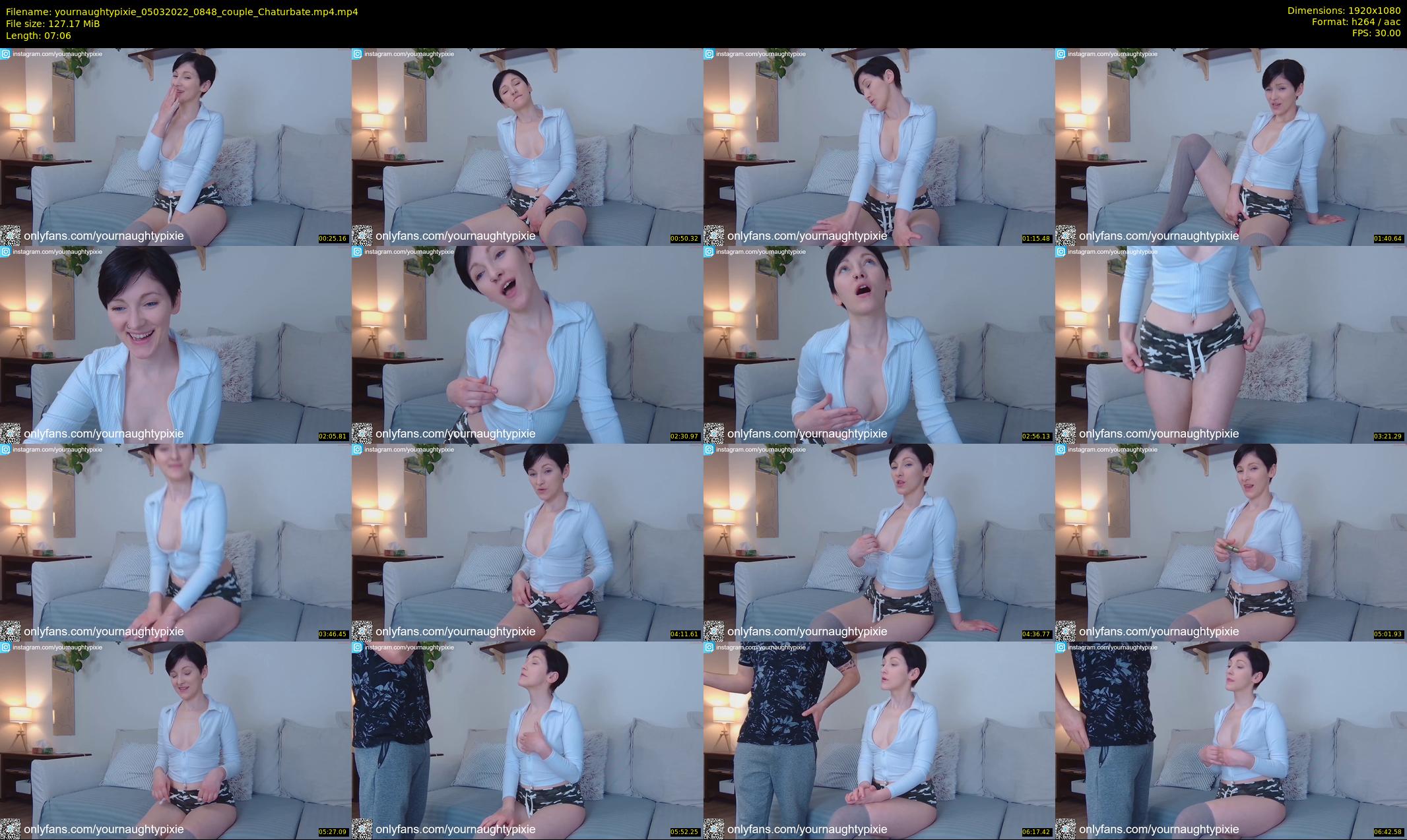 yournaughtypixie — 8 minute Chaturbate couple cam show recording, 1080p, Mar 5, 2022