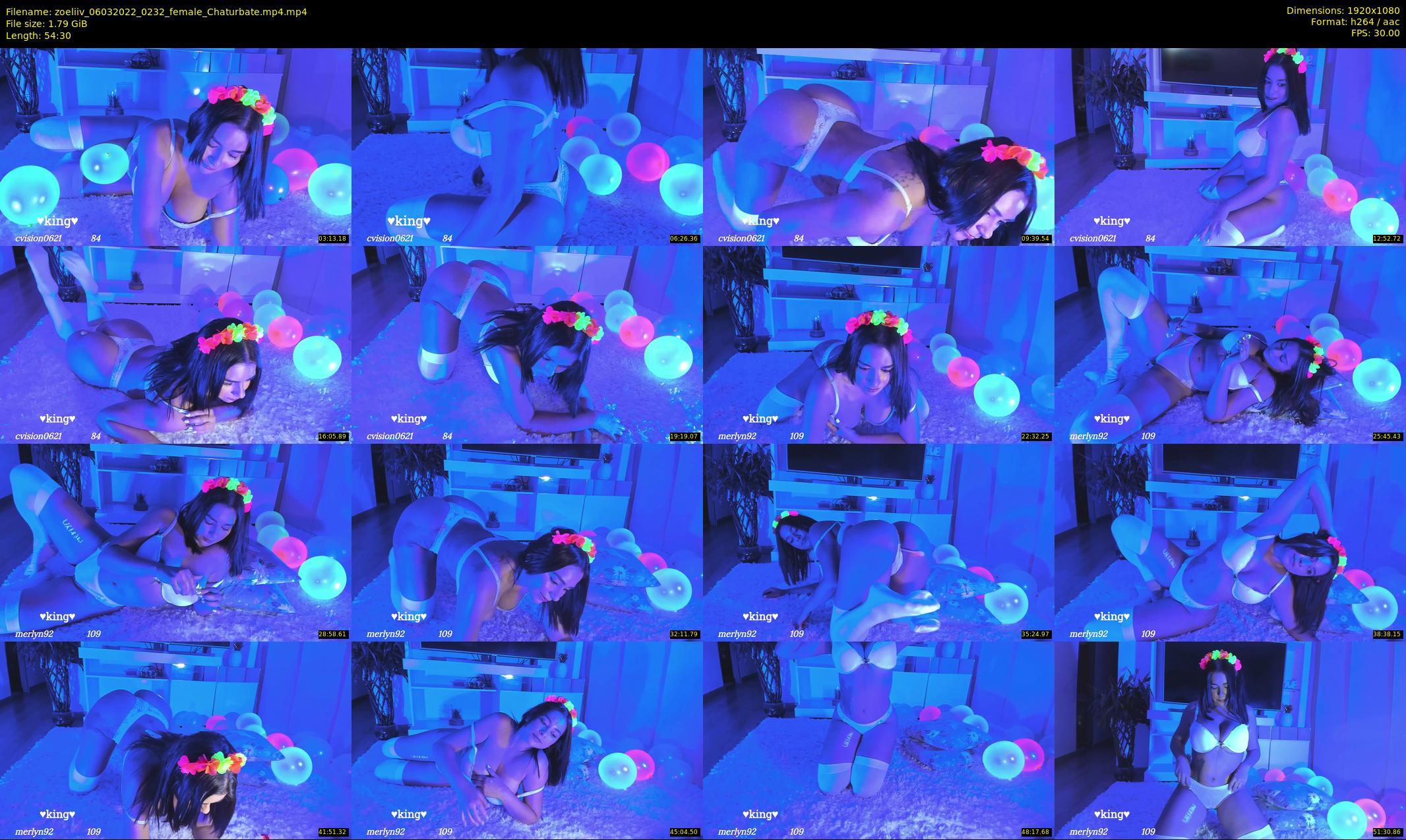 zoeliiv — 55 minute Chaturbate female cam show recording, 1080p, Mar 6, 2022