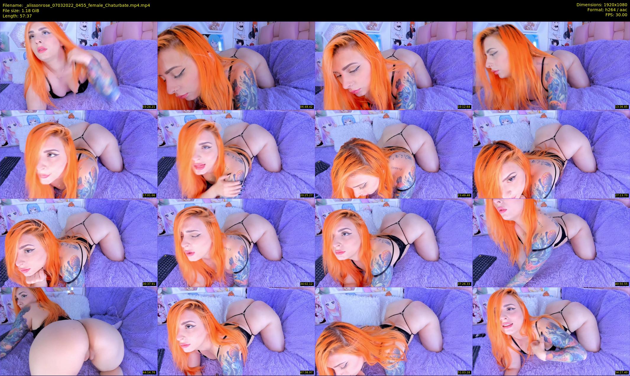 _alissonrose — 58 minute Chaturbate female cam show recording, 1080p, Mar 7, 2022