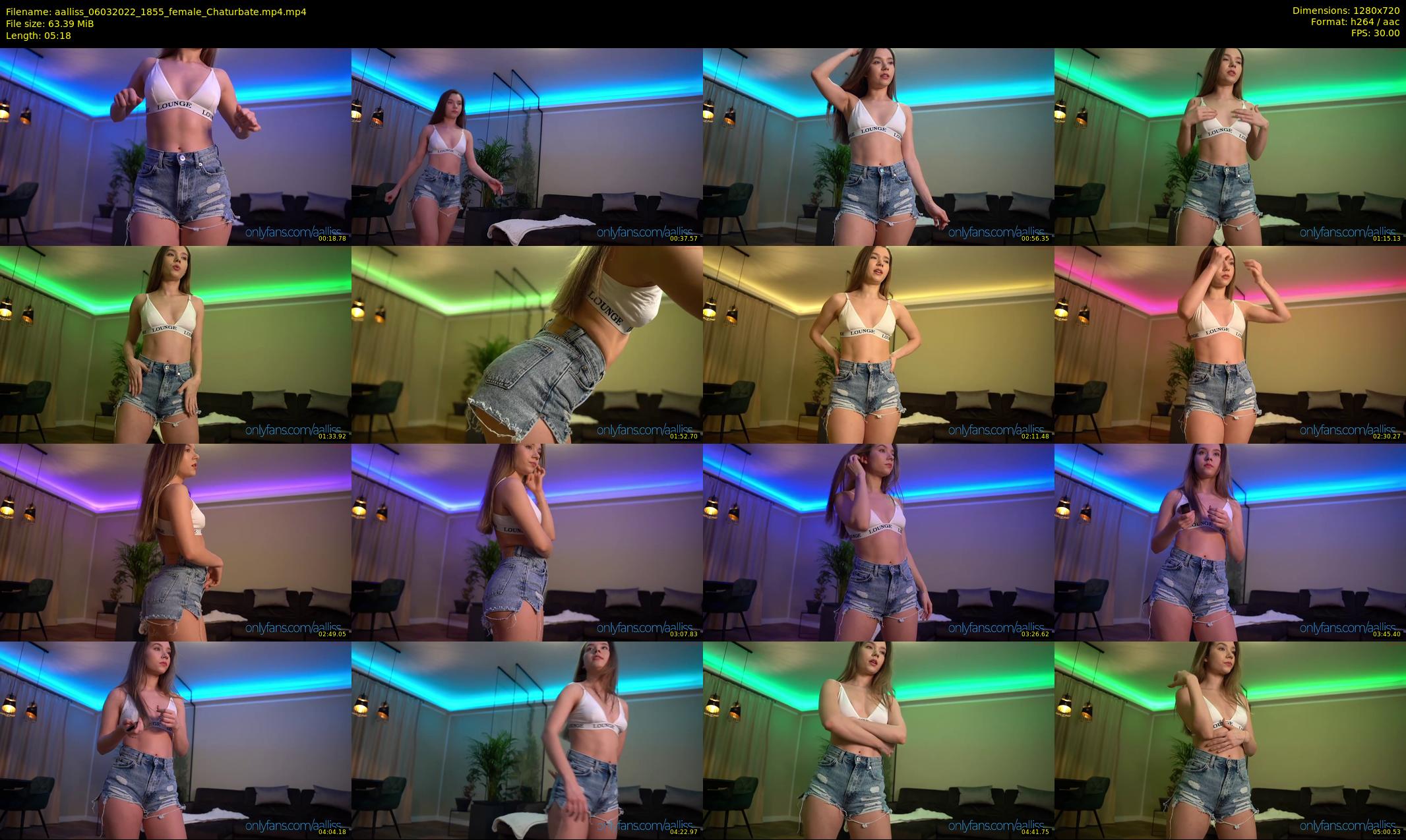 aalliss — 6 minute Chaturbate female cam show recording, 720p, Mar 6, 2022