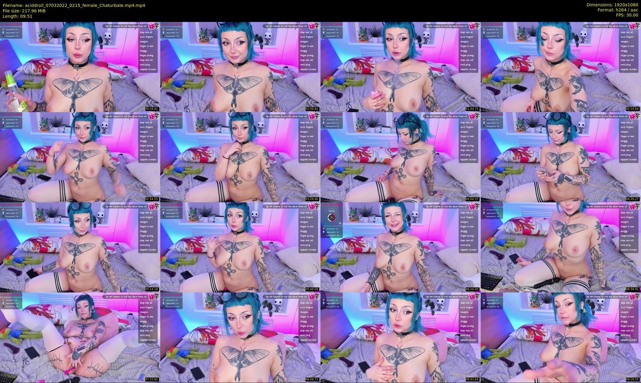 aciddroll — 10 minute Chaturbate female cam show recording, 1080p, Mar 7, 2022