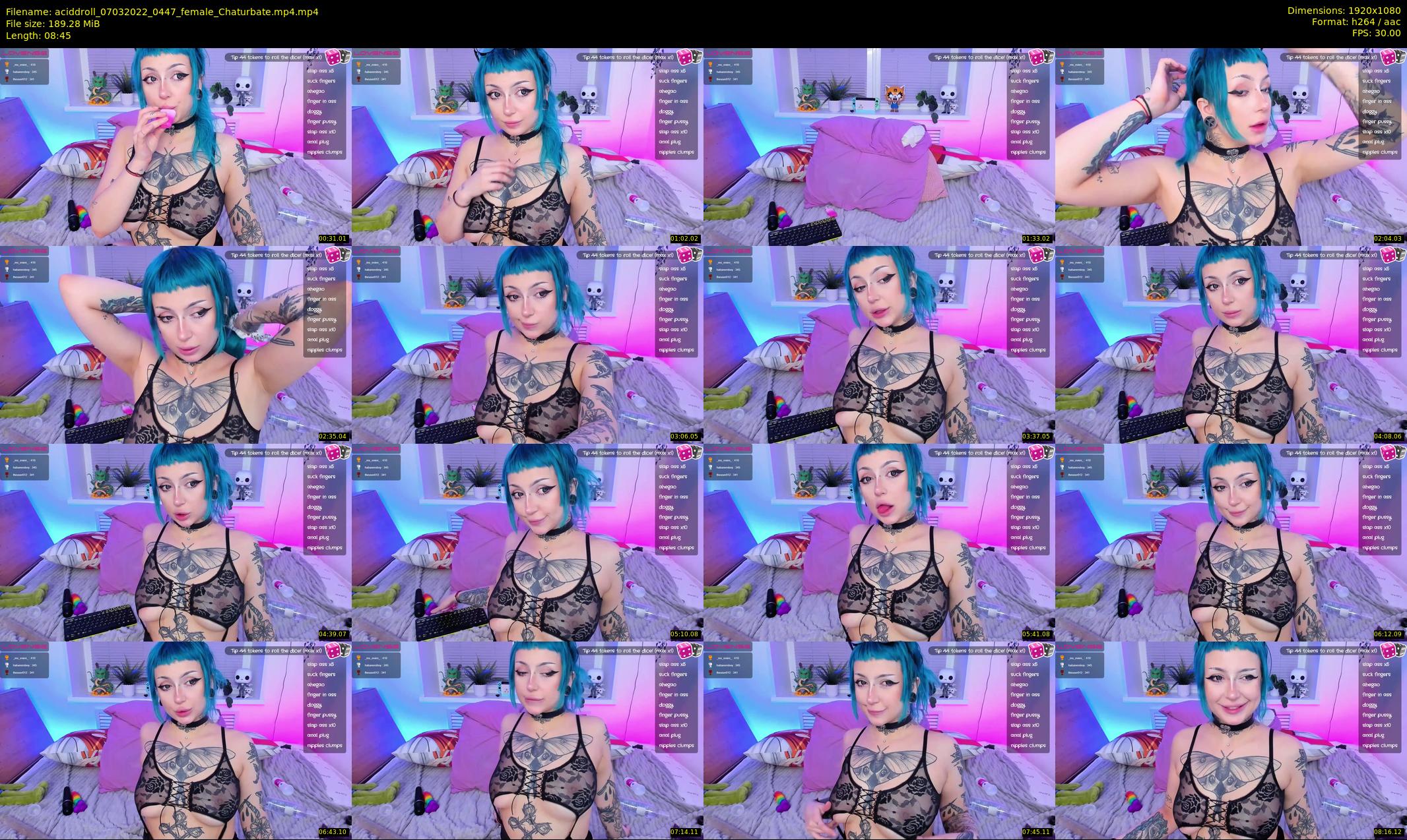 aciddroll — 9 minute Chaturbate female cam show recording, 1080p, Mar 7, 2022