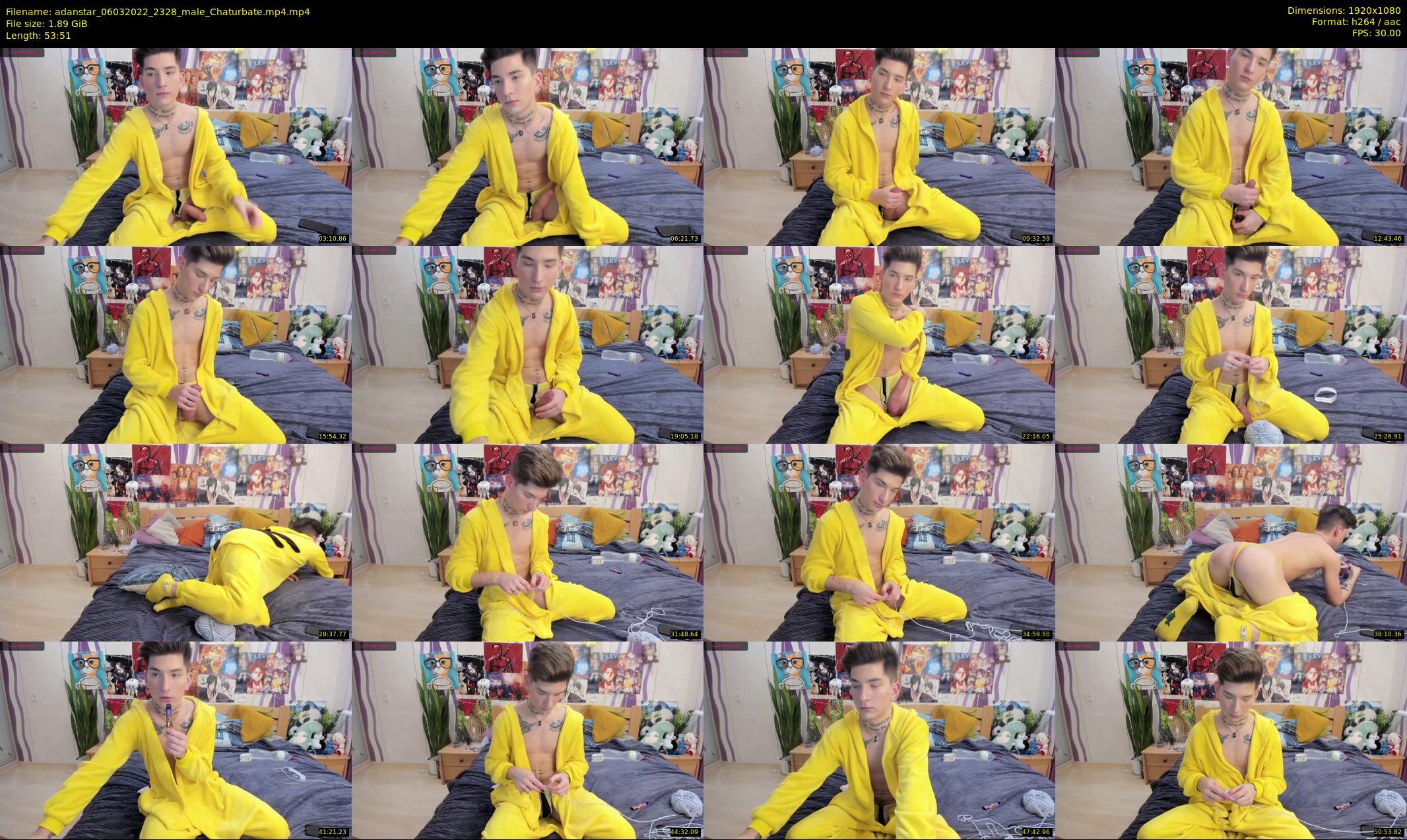 adanstar — 54 minute Chaturbate male cam show recording, 1080p, Mar 6, 2022
