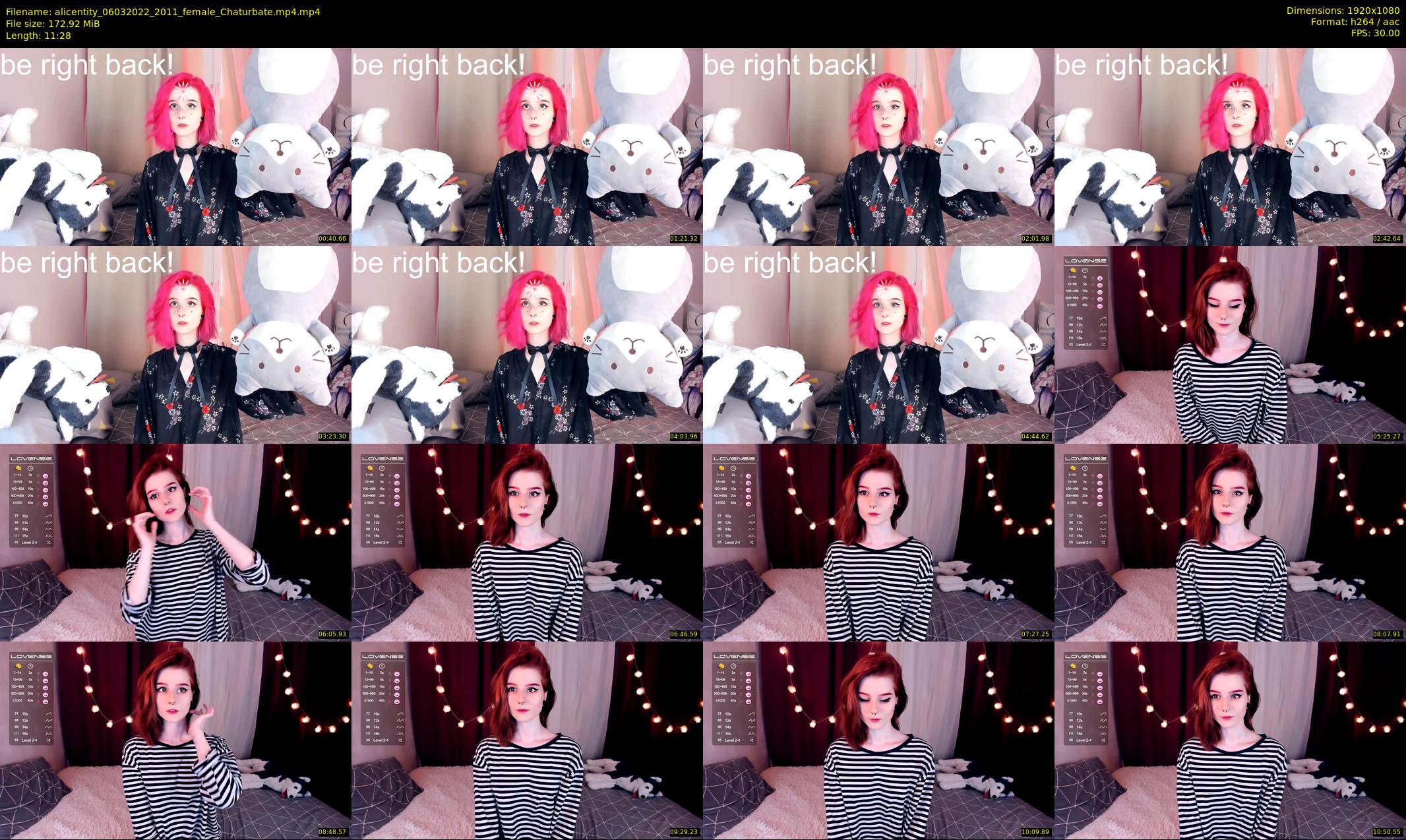 alicentity — 12 minute Chaturbate female cam show recording, 1080p, Mar 6, 2022