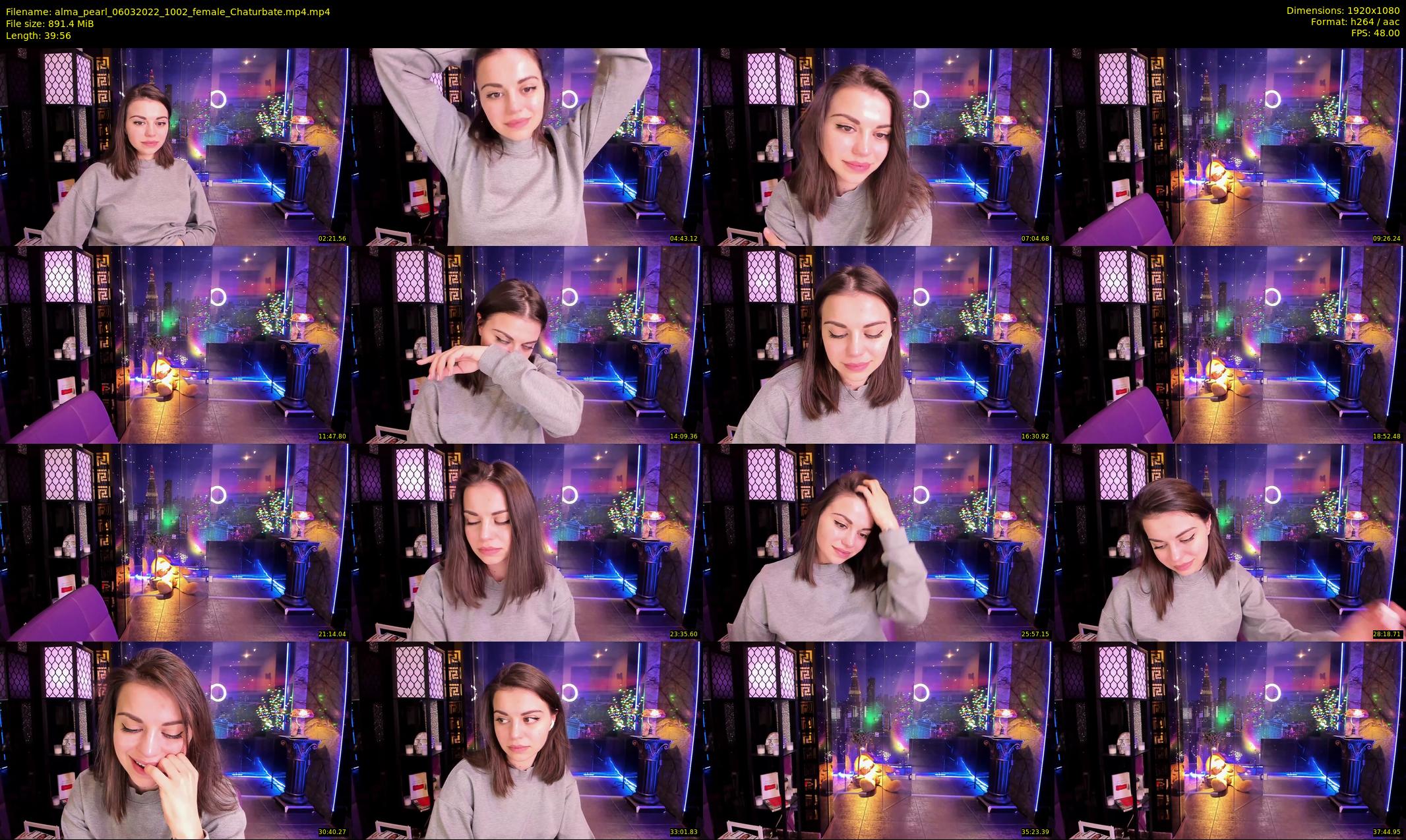 alma_pearl — 40 minute Chaturbate female cam show recording, 1080p, Mar 6, 2022
