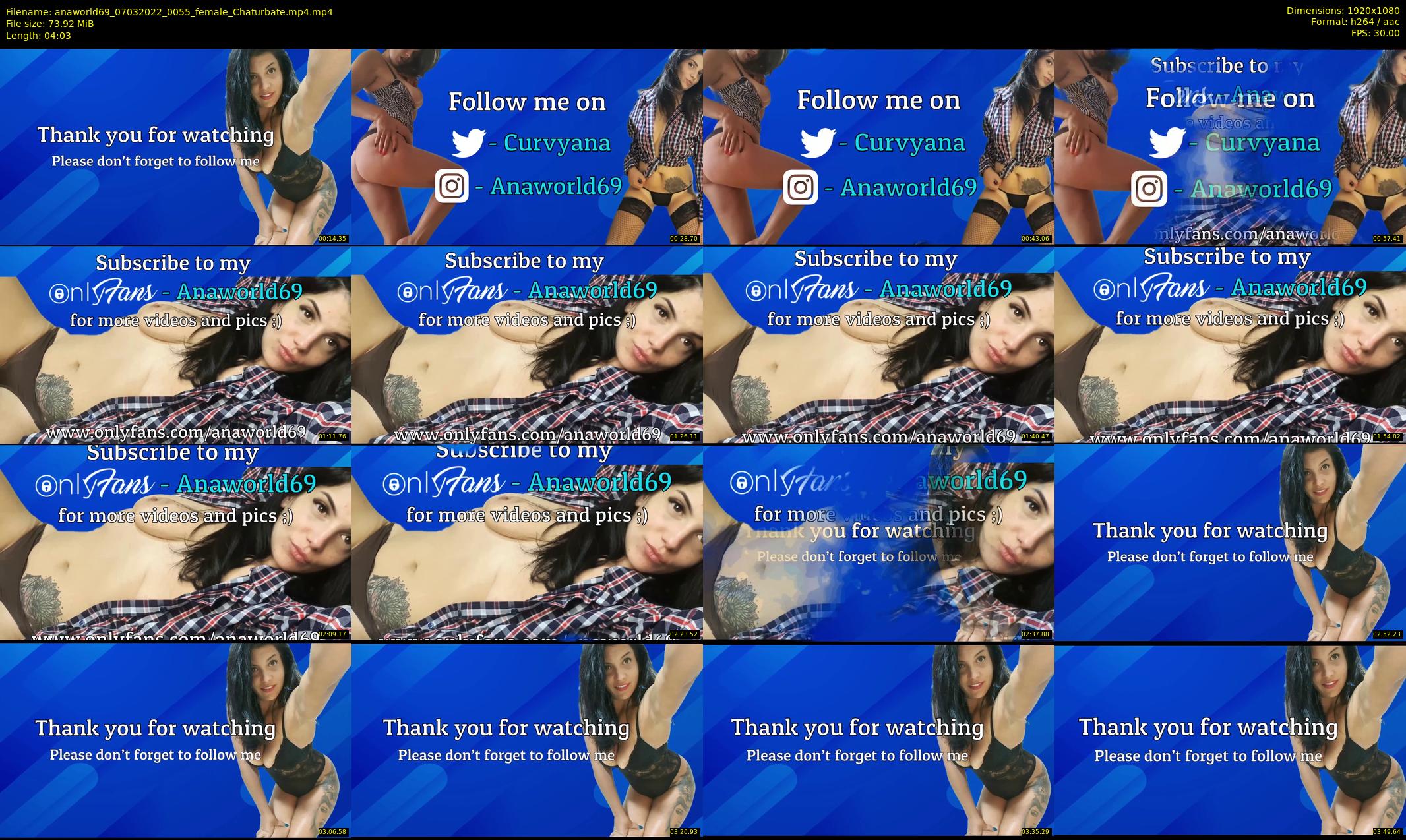 anaworld69 — 5 minute Chaturbate female cam show recording, 1080p, Mar 7, 2022