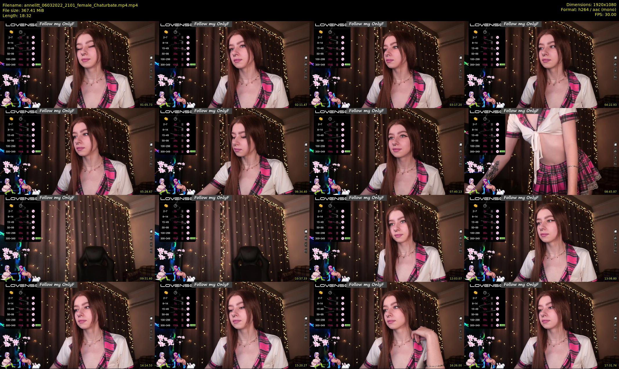 annelitt — 19 minute Chaturbate female cam show recording, 1080p, Mar 6, 2022