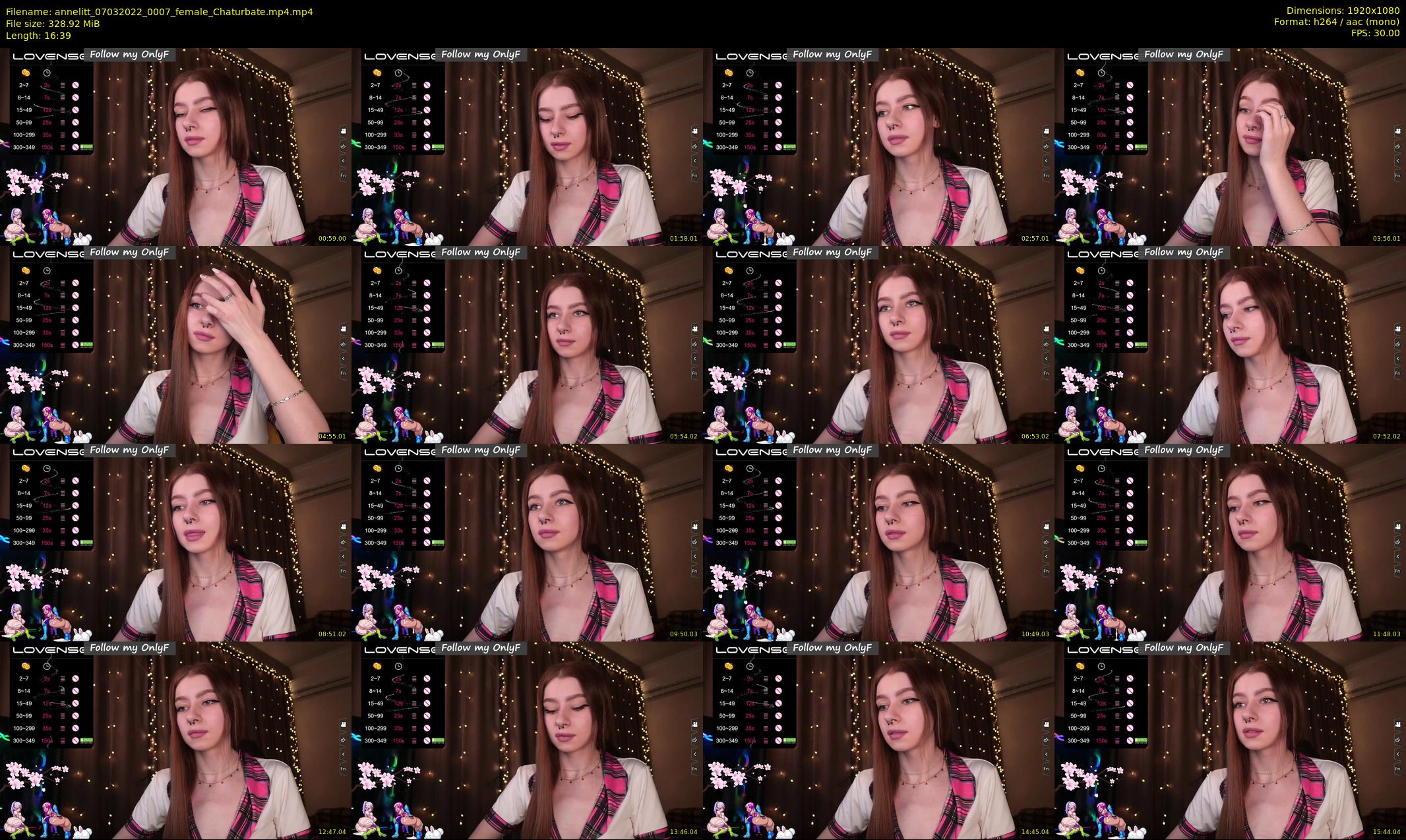 annelitt — 17 minute Chaturbate female cam show recording, 1080p, Mar 7, 2022
